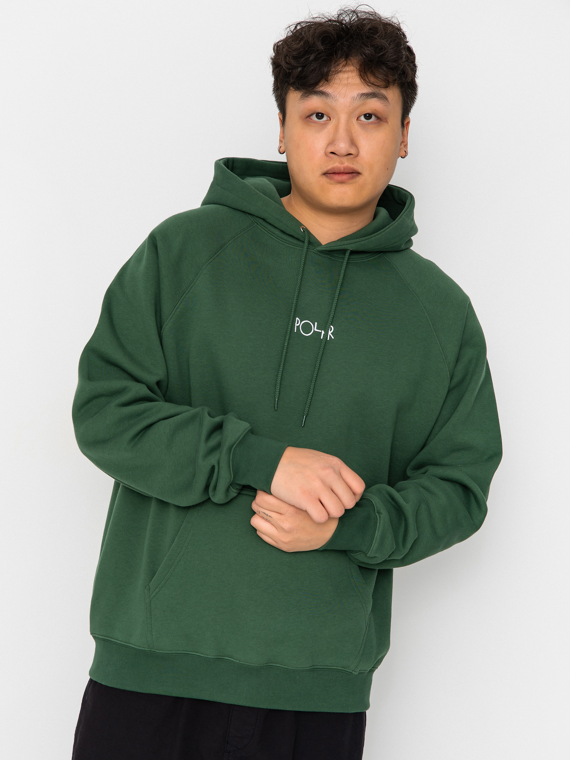Суитшърт с качулка Polar Skate Default HD (forest green)