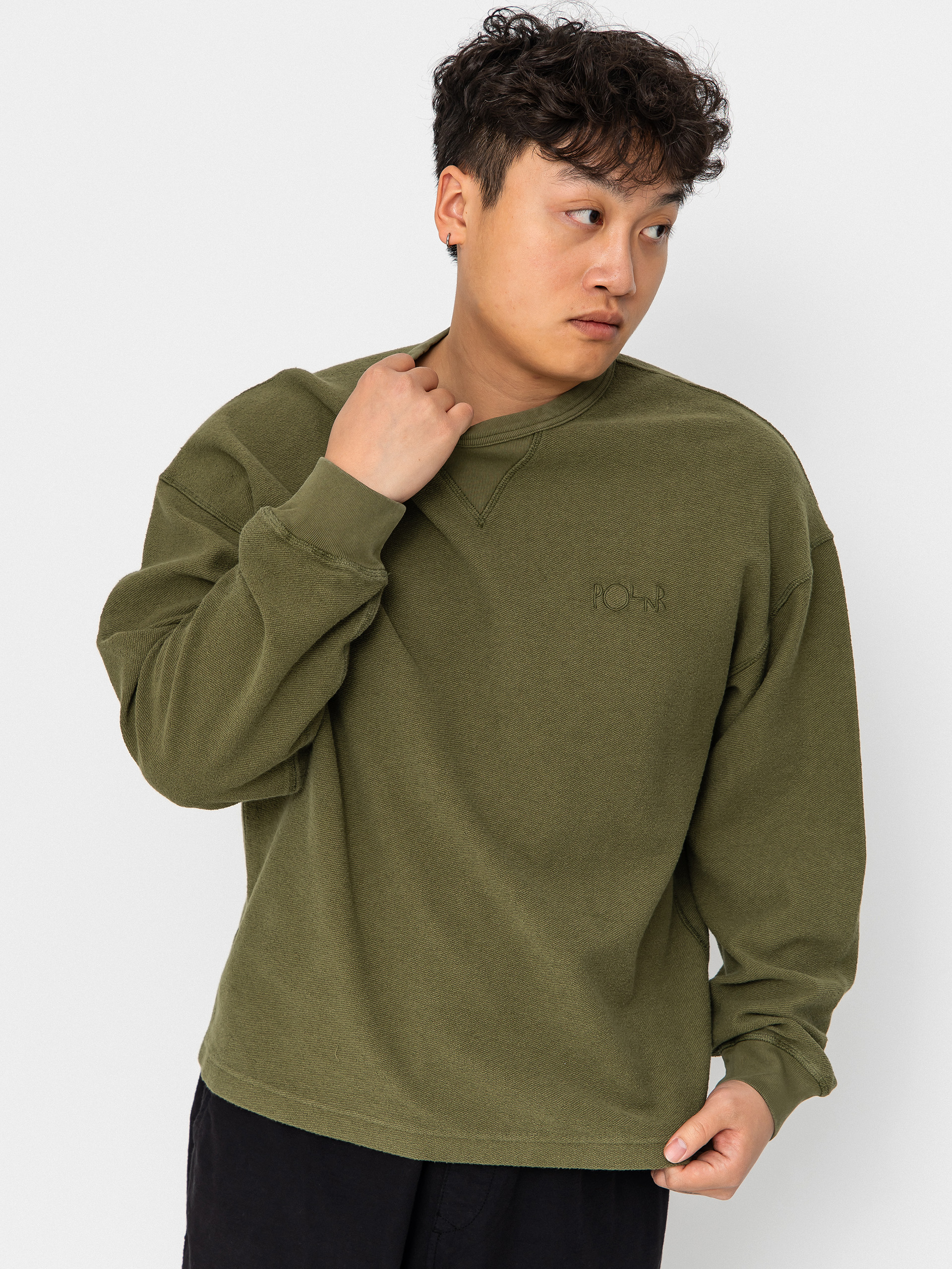 Пуловер Polar Skate Reversed (army green)