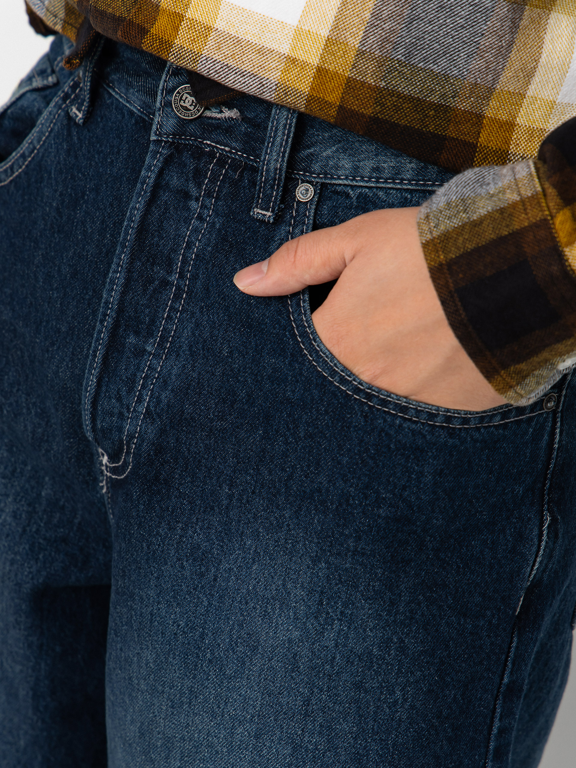 Панталони DC Worker Baggy Denim Double That (dark denim)