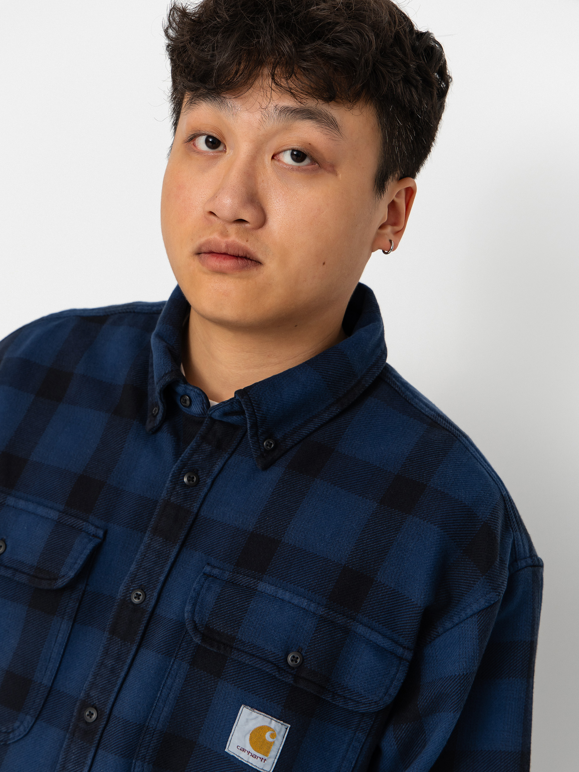 Риза Carhartt WIP Edmands (edmands check/natural/jupiter)