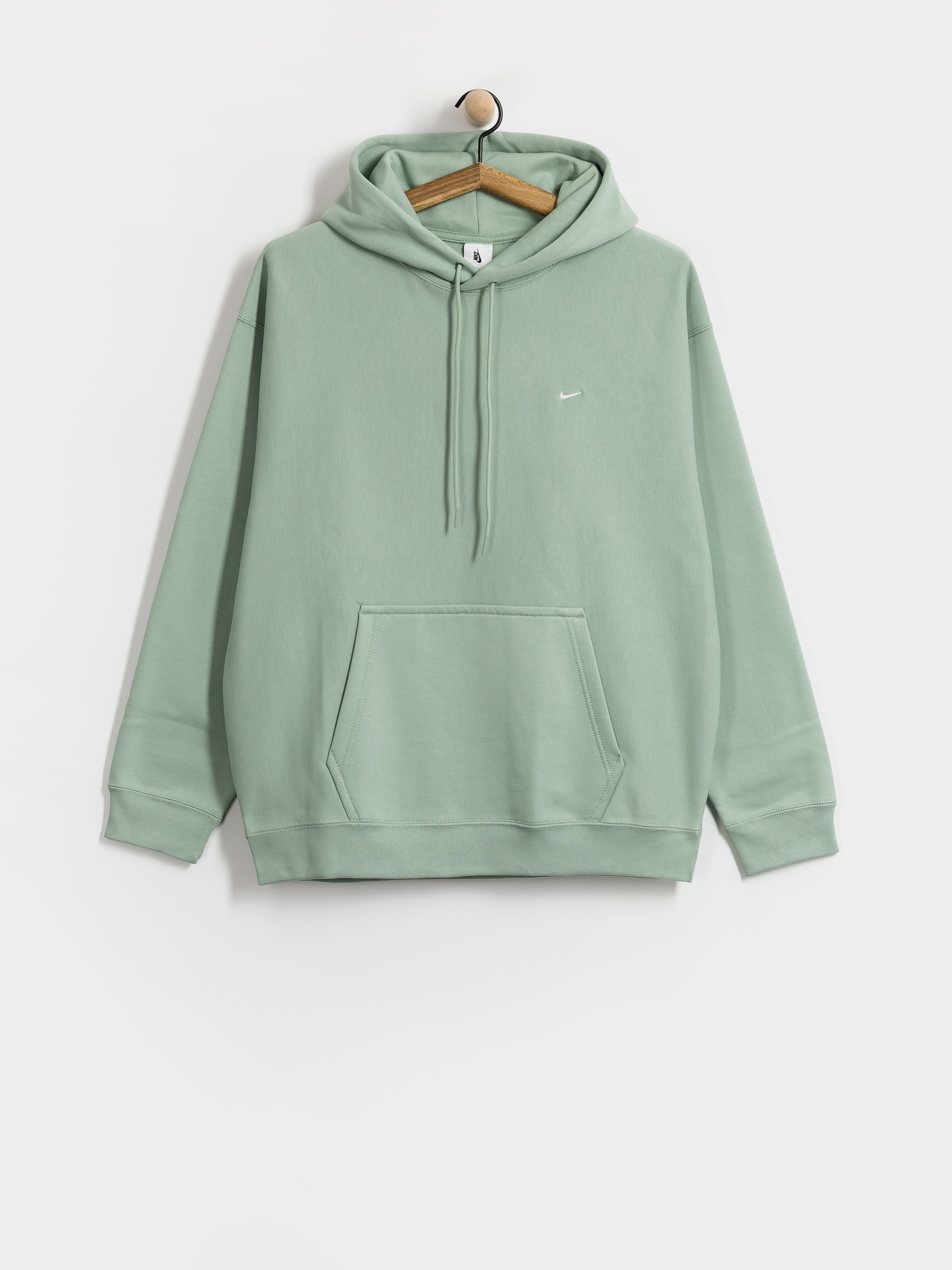 Суитшърт с качулка Nike SB Solo Swoosh HD (steam/white)