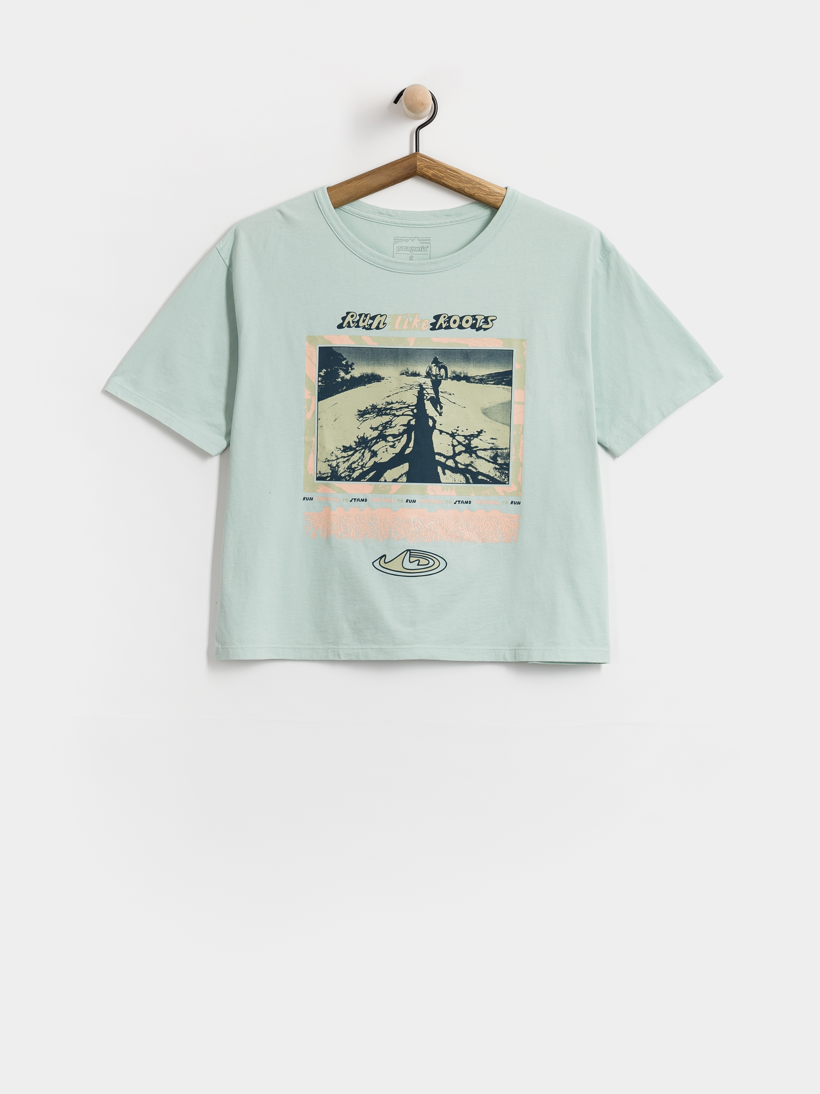 Тениска Patagonia Run Like Roots Wmn (thin ice)