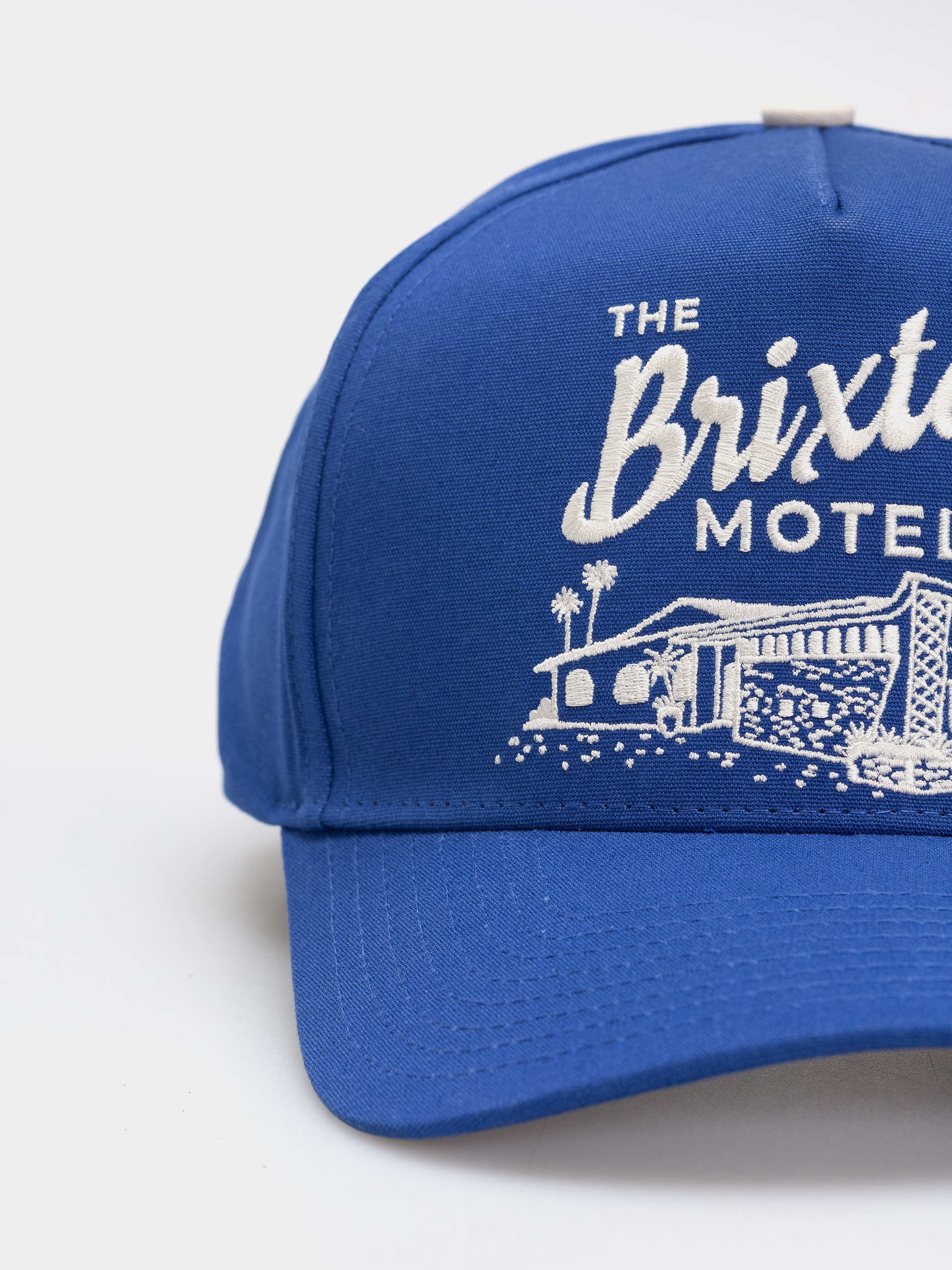 Шапка с козирка Brixton Motel C Np Hp Snapback (electric blue/off white)