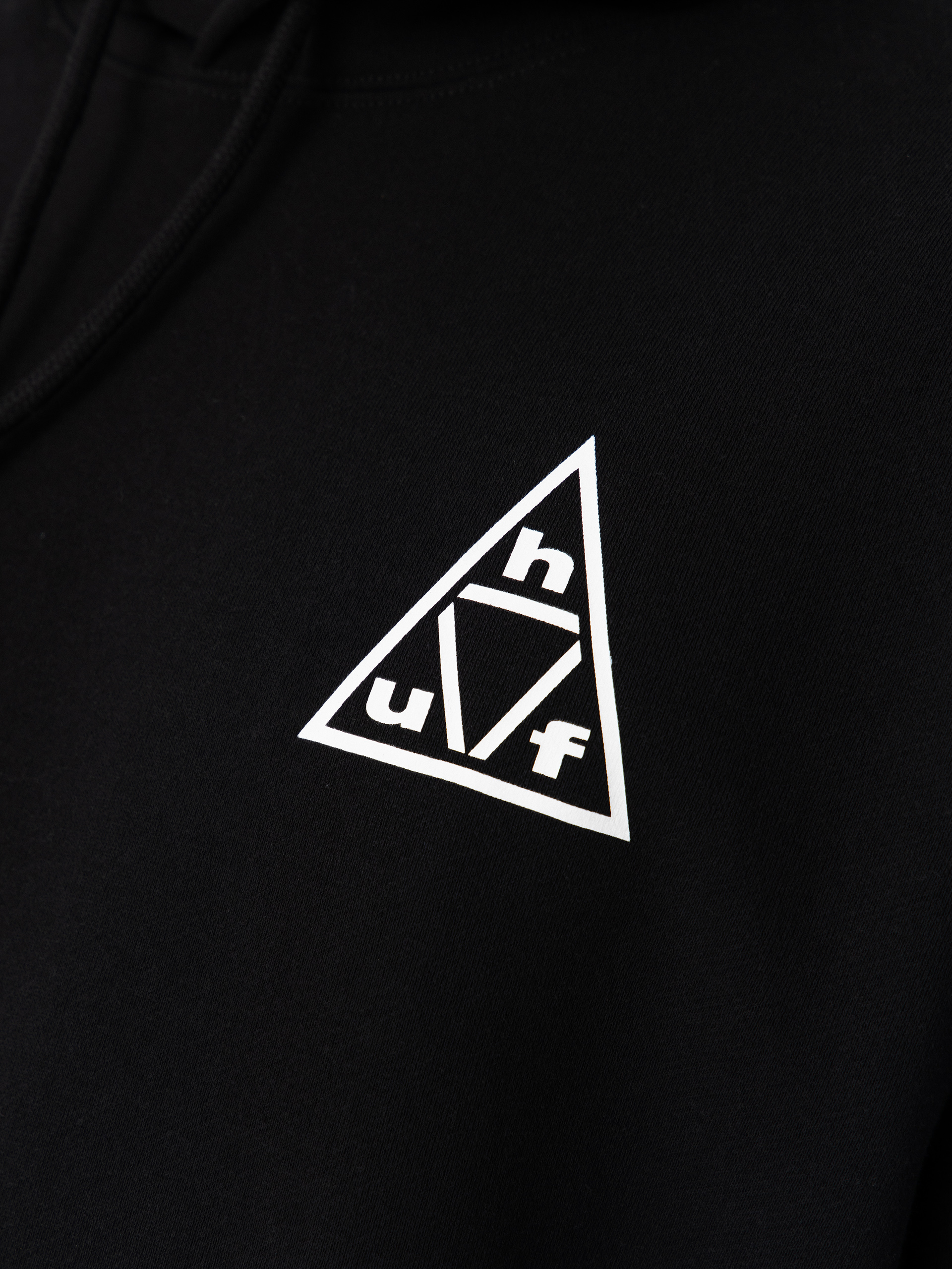 Суитшърт с качулка HUF Triple Triangle HD (black/white)
