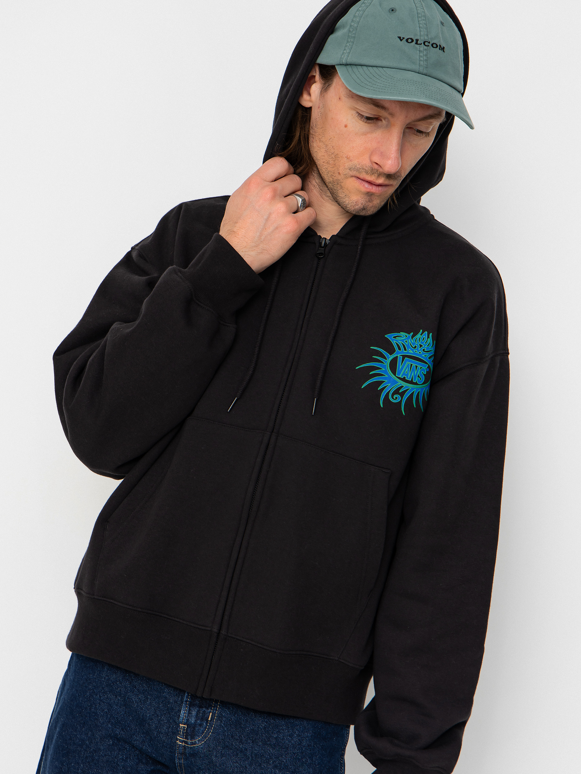 Суитшърт Vans Torched Full Zip (black)