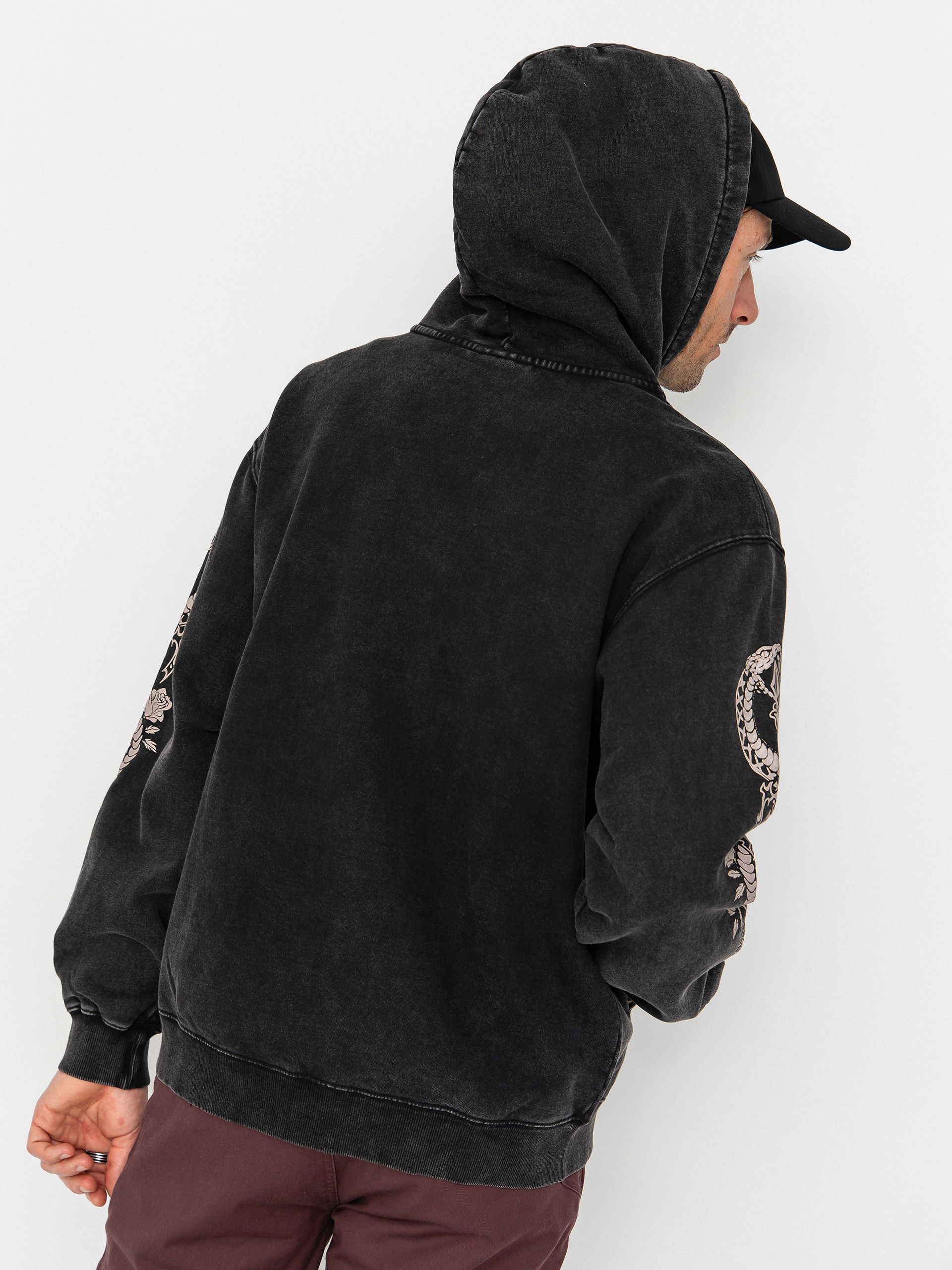 Суитшърт Volcom Die By The Stone ZIP (light acid black)