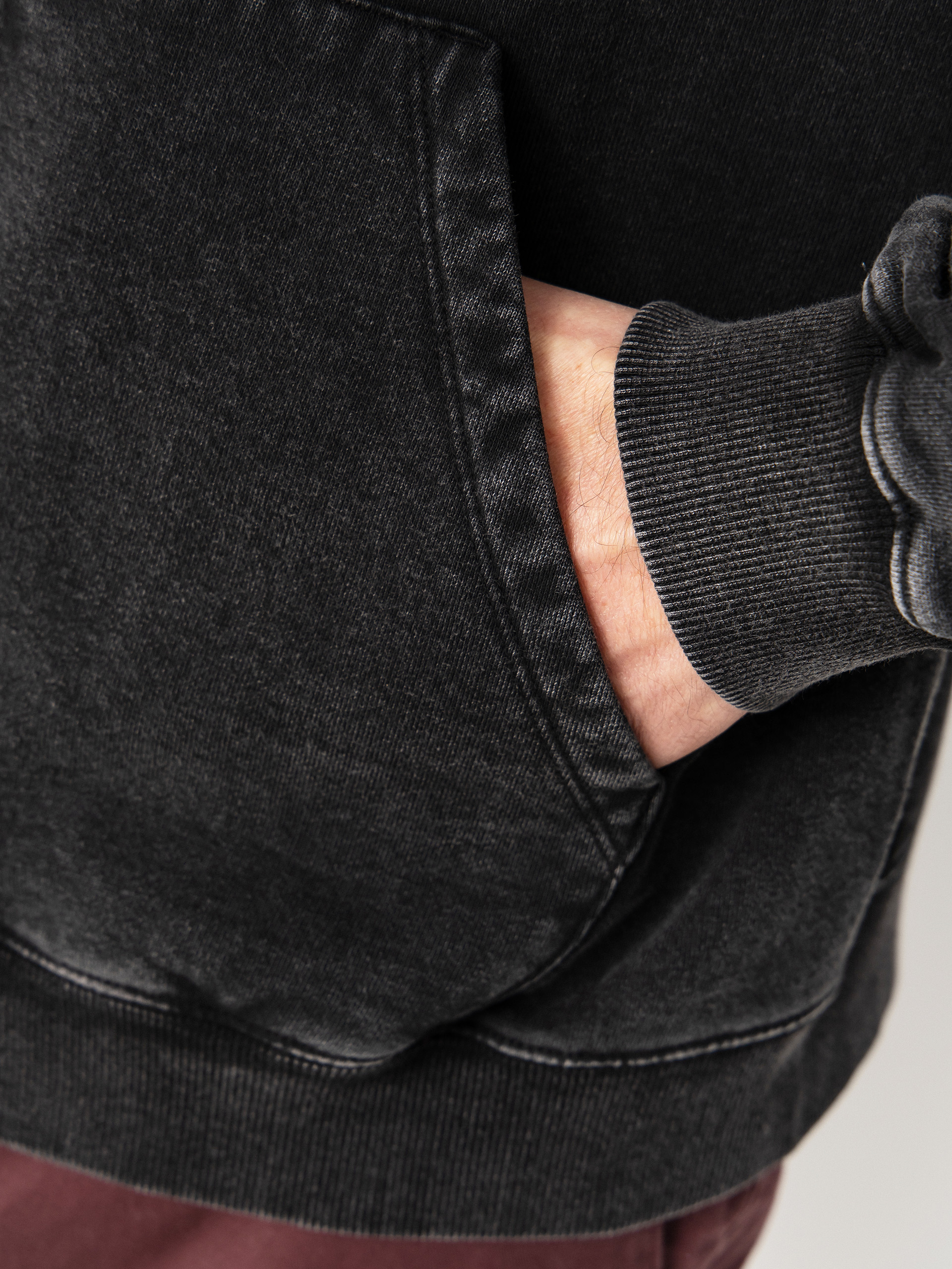 Суитшърт Volcom Die By The Stone ZIP (light acid black)