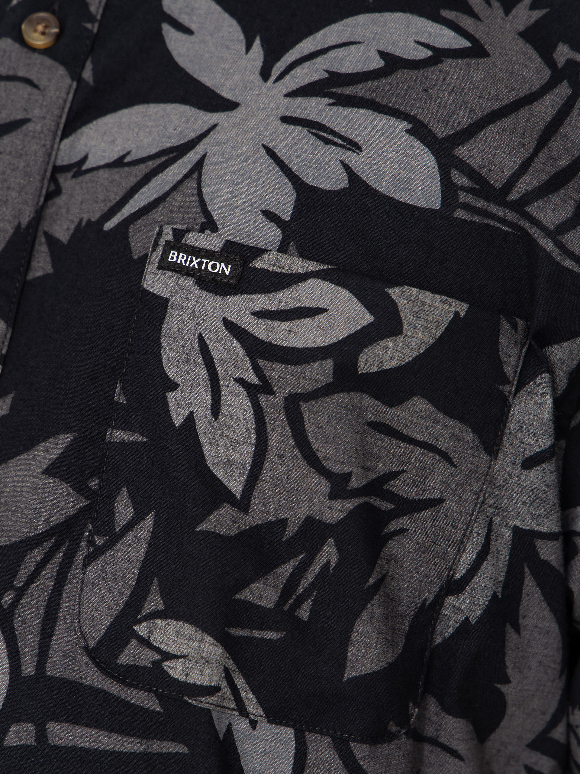 Риза Brixton Charter Print (black/trooper/future grey palm)