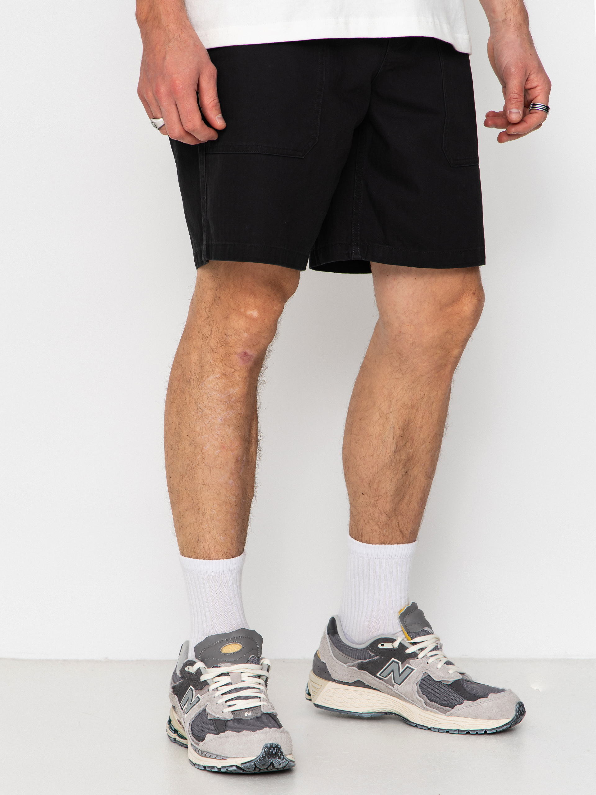 Къси панталони Brixton Surplus Vw Herringbone (washed black)