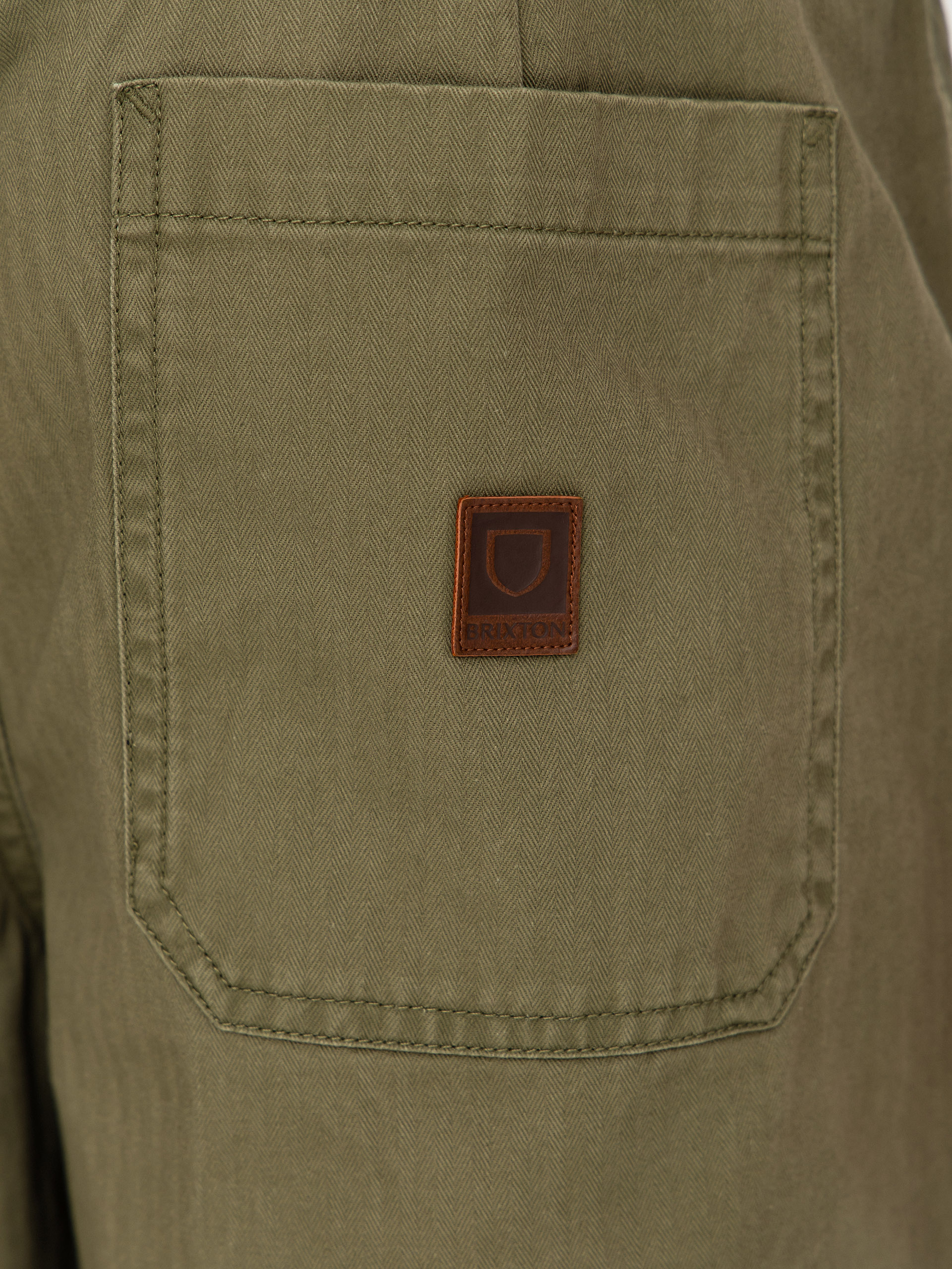 Къси панталони Brixton Surplus Vw Herringbone (washed olive green)