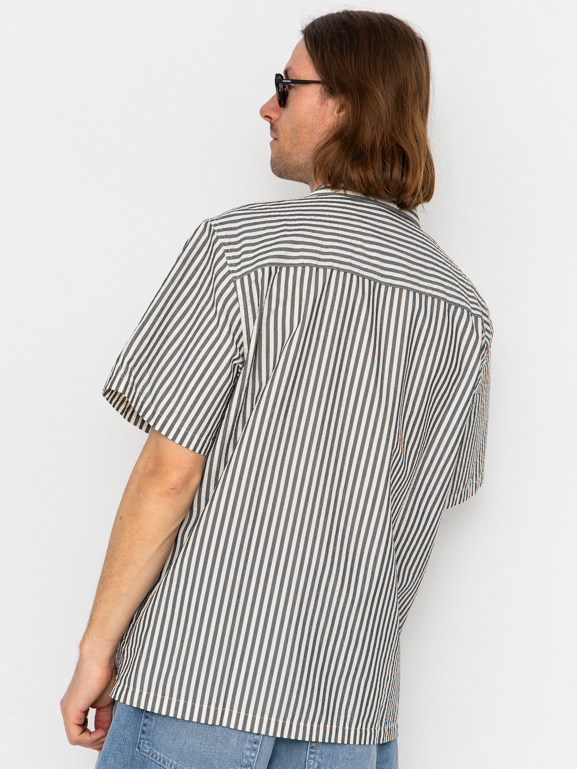 Риза Carhartt WIP Leavel (leavel stripe/black/wax)