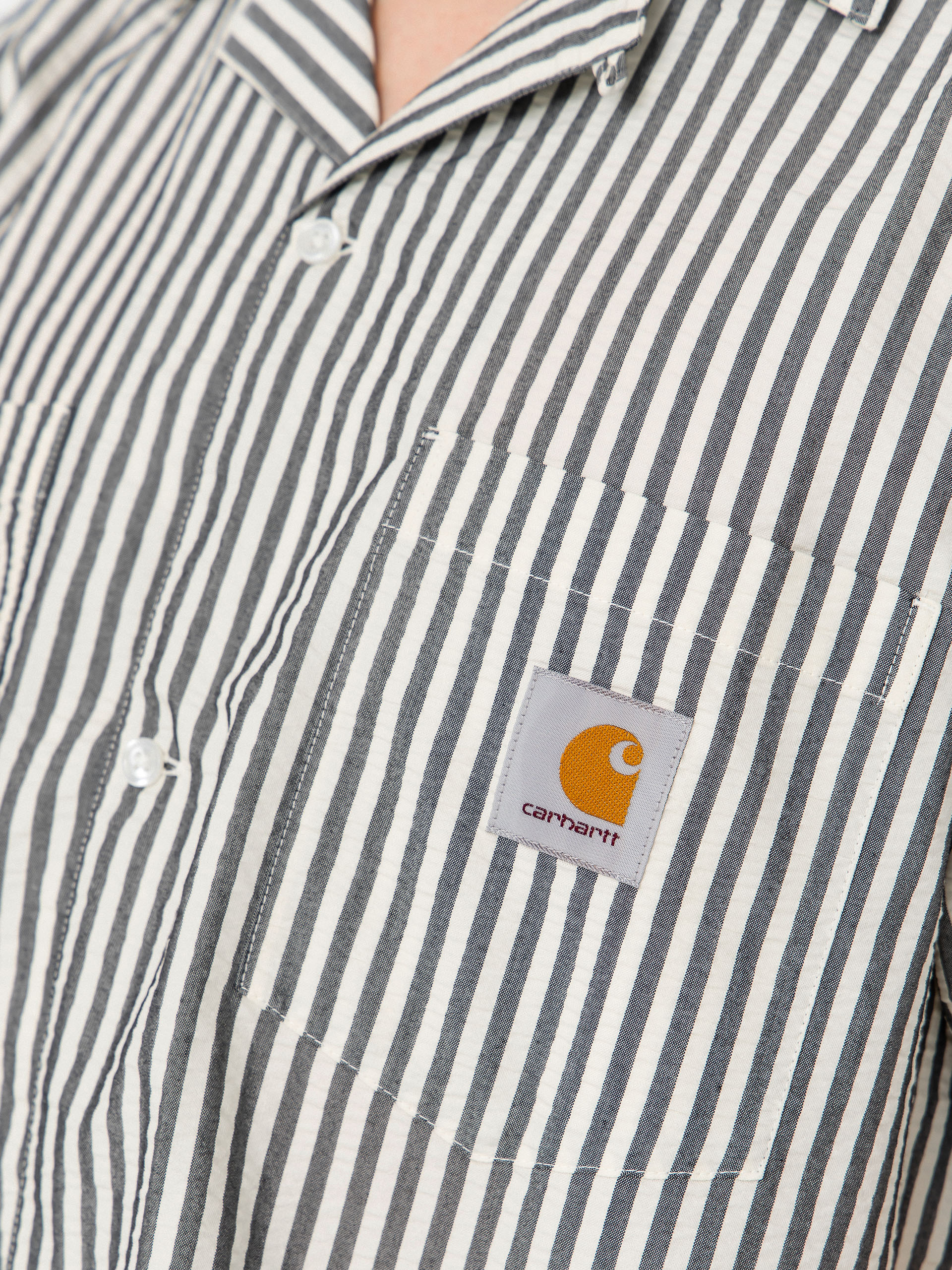 Риза Carhartt WIP Leavel (leavel stripe/black/wax)