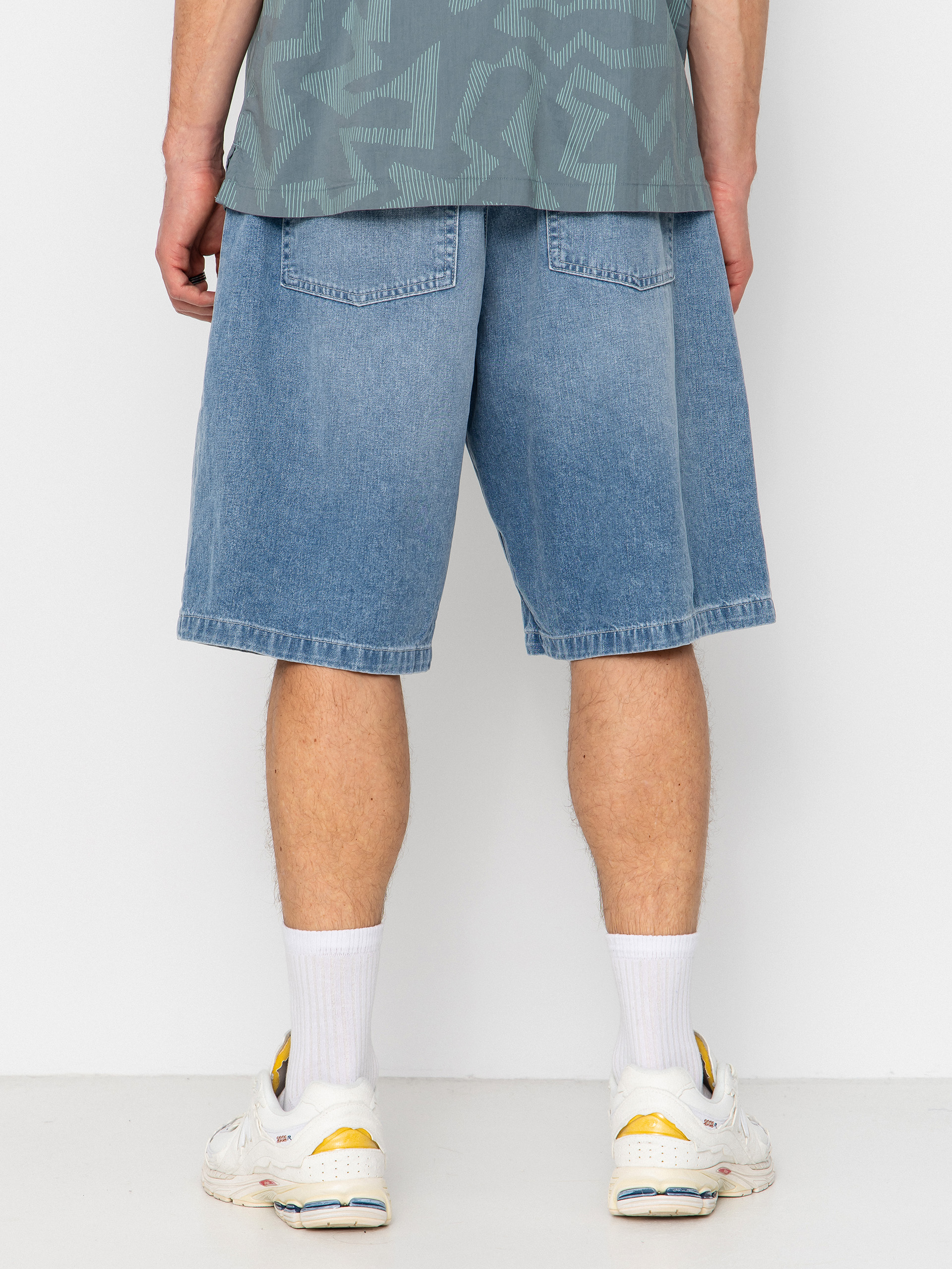Къси панталони Carhartt WIP Brandon (blue light true washed)