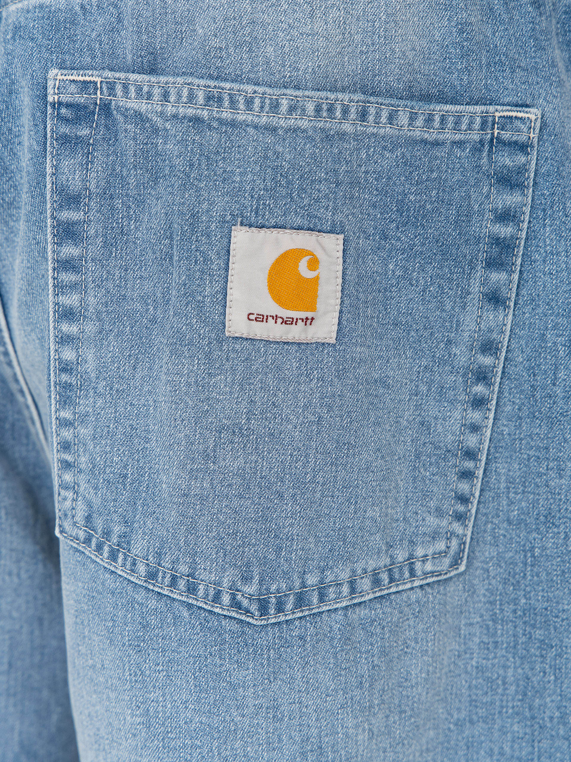Къси панталони Carhartt WIP Brandon (blue light true washed)