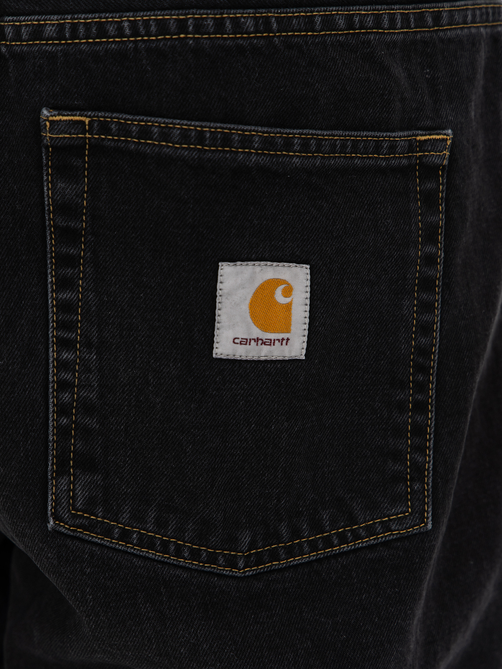 Къси панталони Carhartt WIP Brandon (black stone washed)
