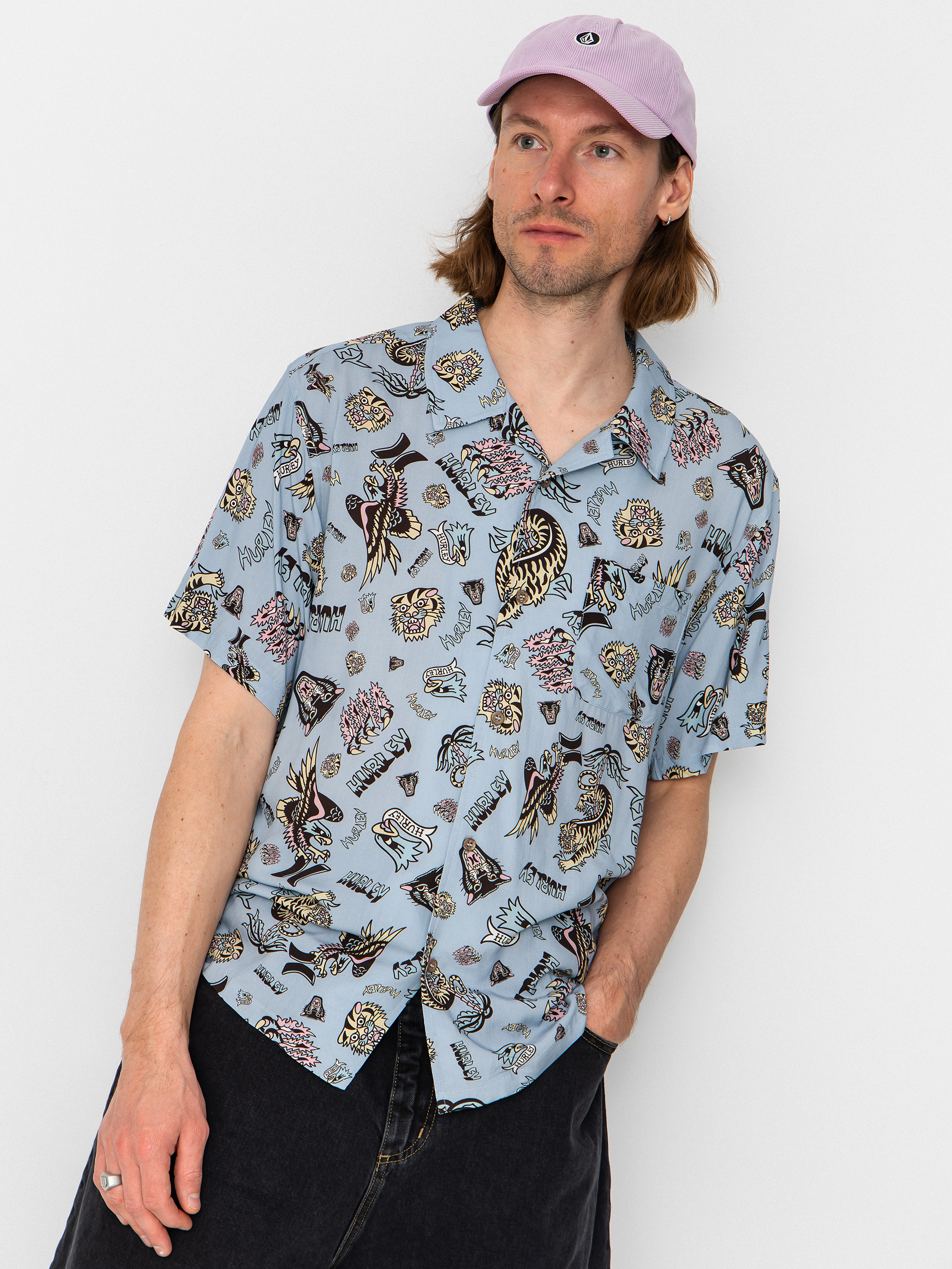 Риза Hurley Woven Etam (worker blue)