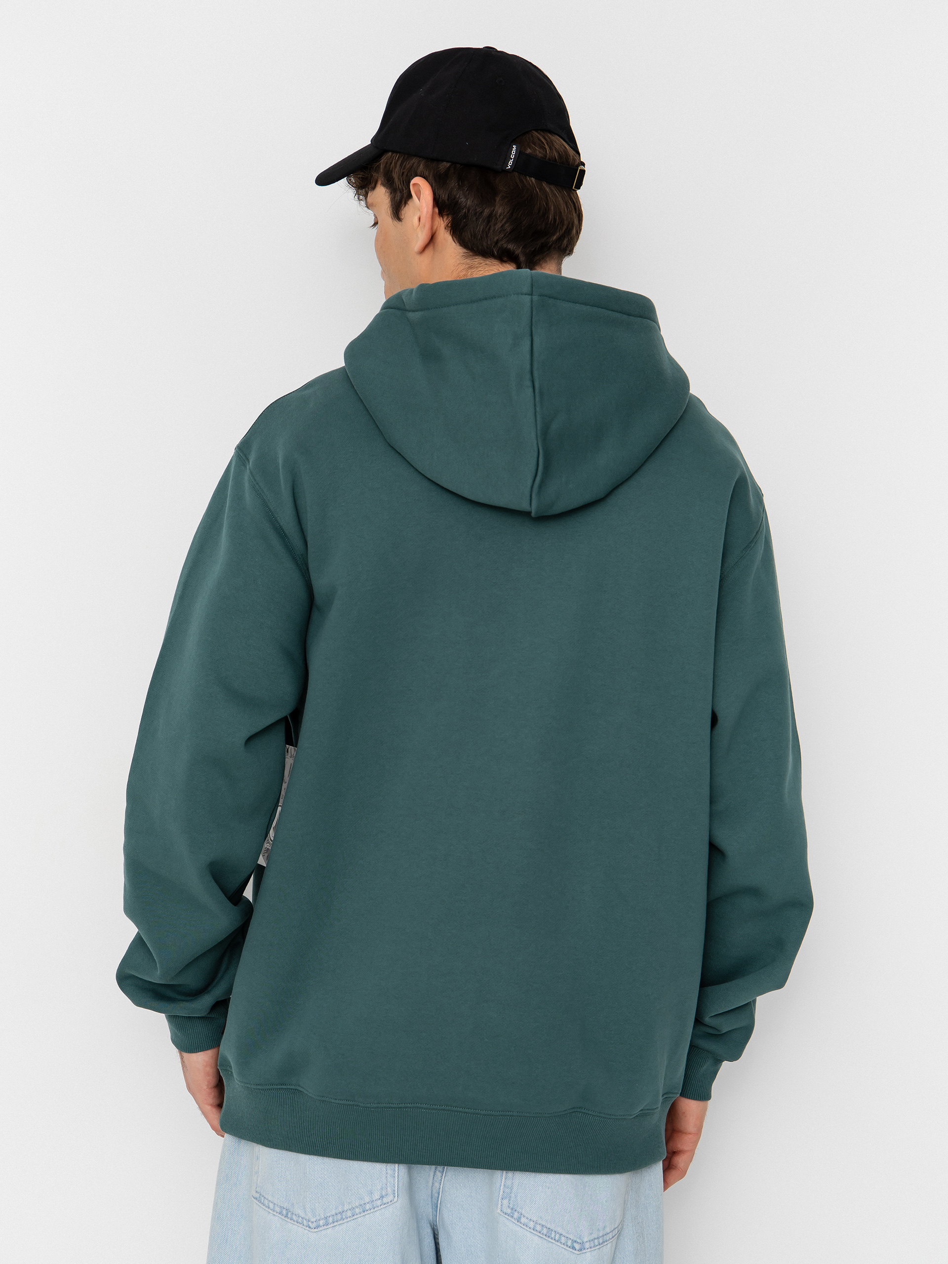 Суитшърт с качулка Volcom Single Stone HD (rifle green)