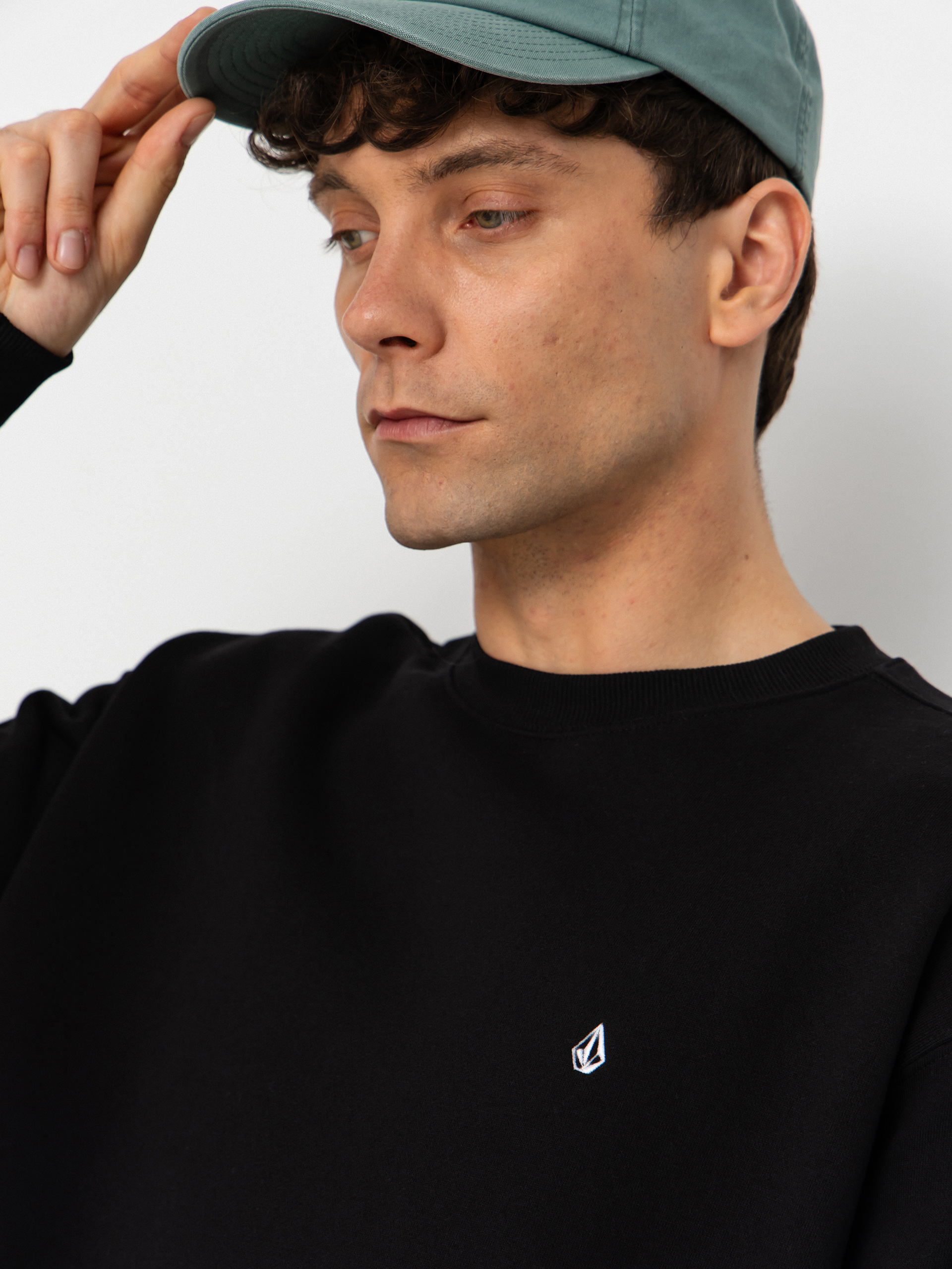 Суитшърт Volcom Single Stone Crew (black)