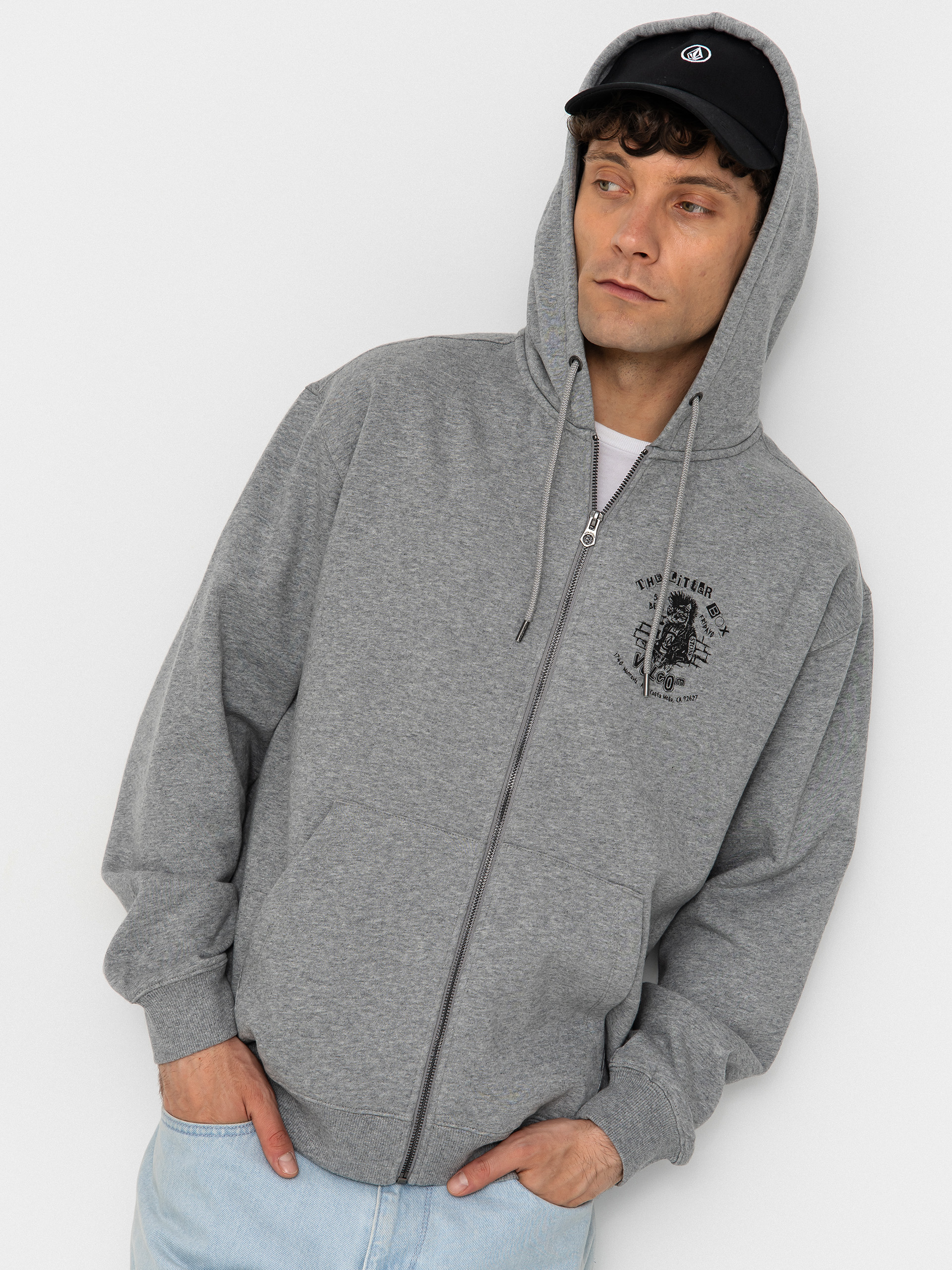 Суитшърт Volcom Catastrophy ZIP (heather grey)