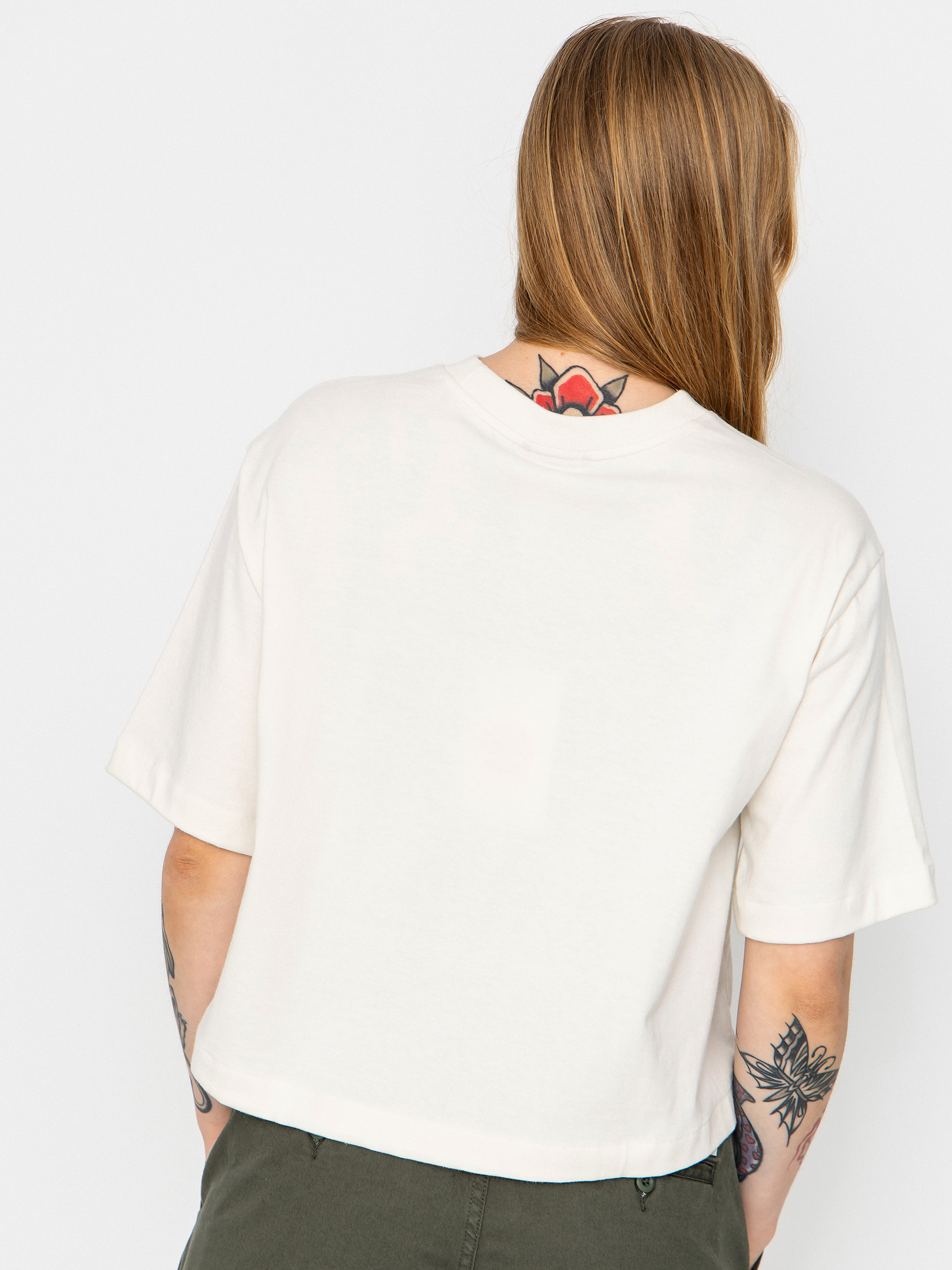 Тениска The North Face Tnf Red Box Boxy Wmn (white dune)