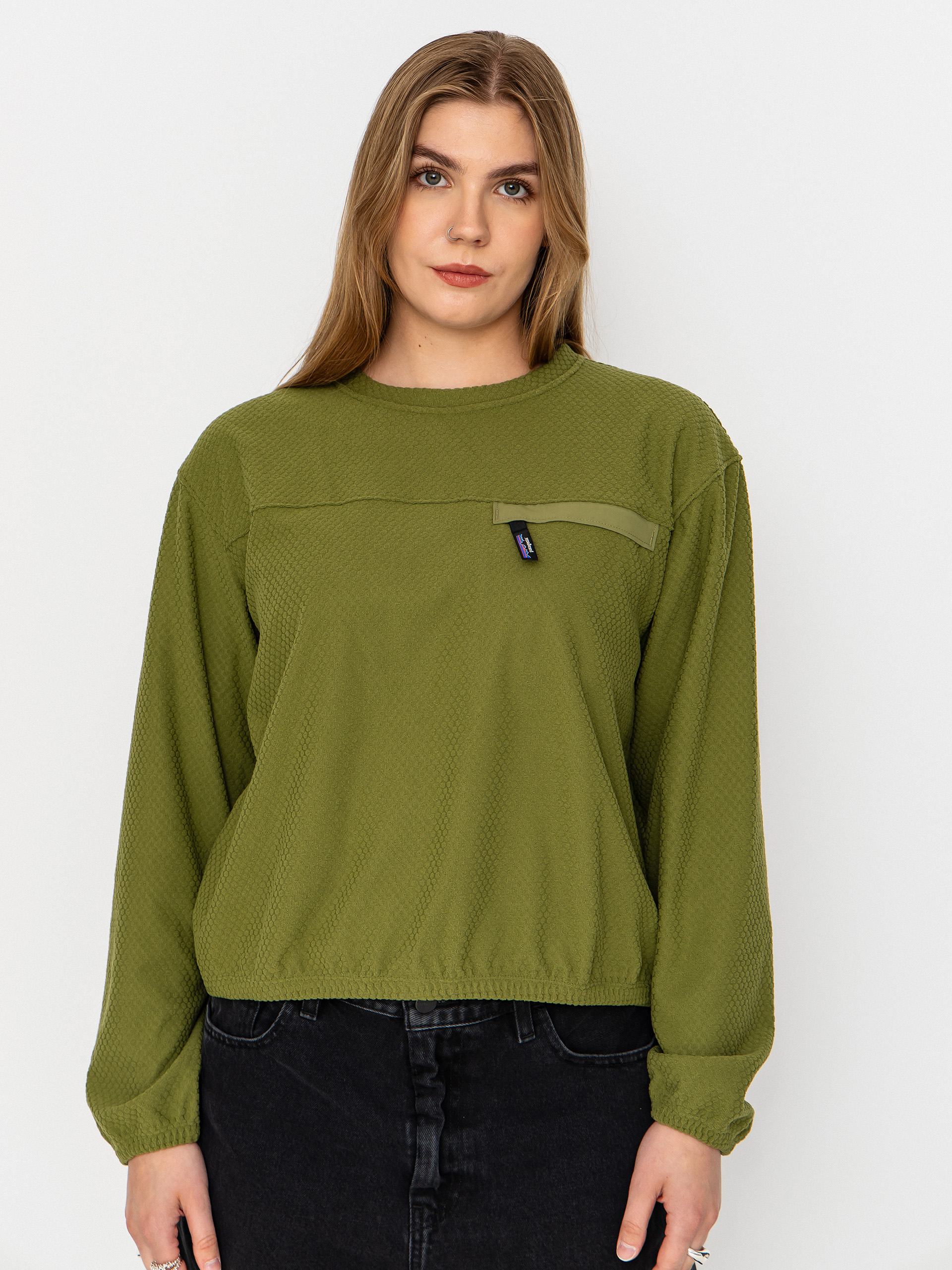 Суитшърт Patagonia Textured Wmn (caper green)