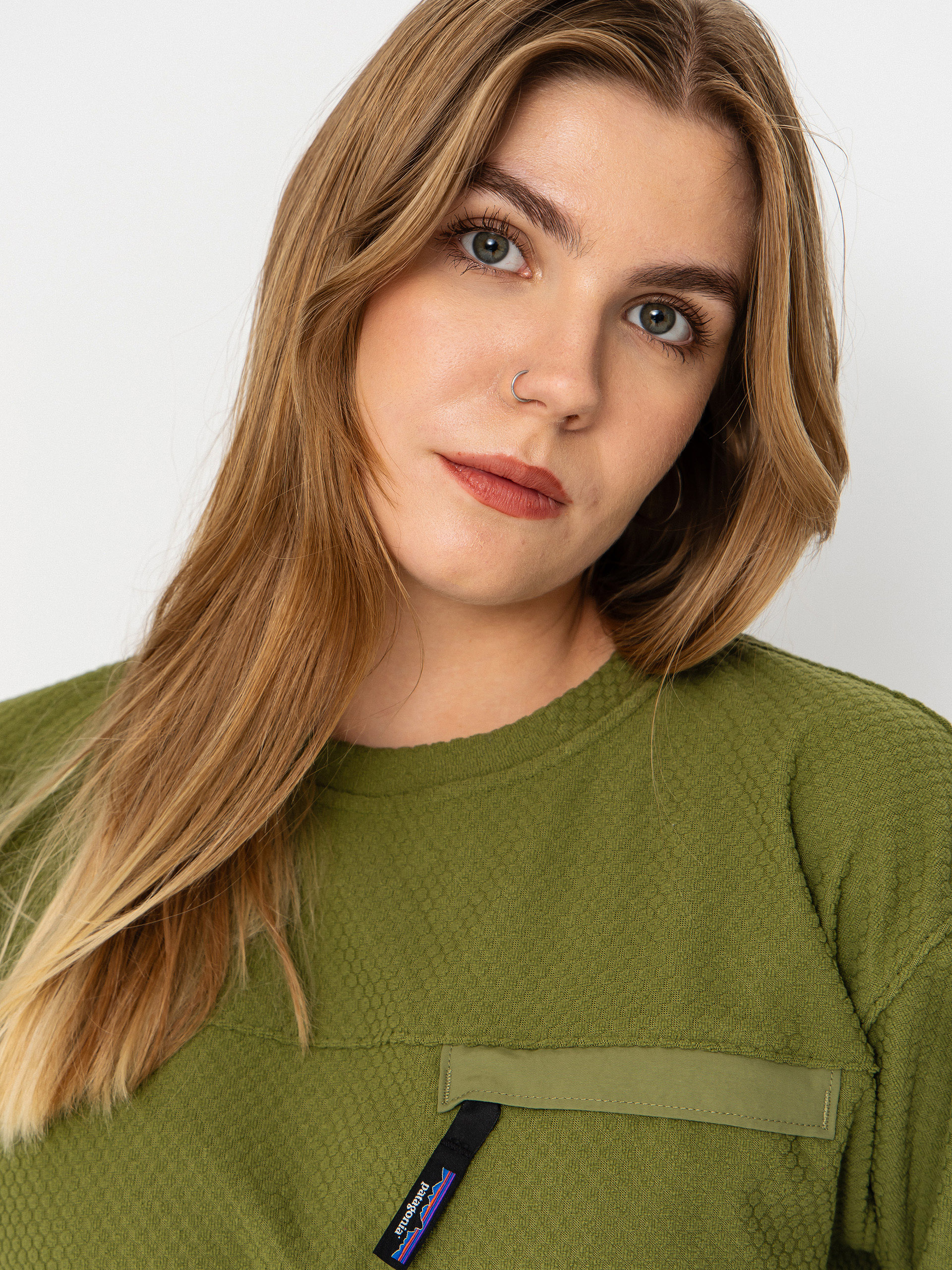 Суитшърт Patagonia Textured Wmn (caper green)
