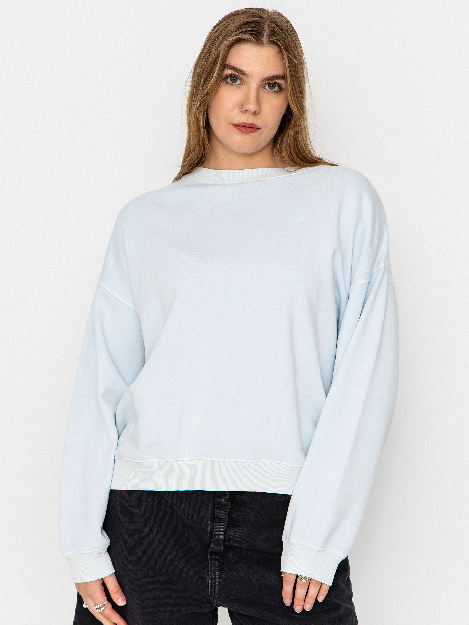 Суитшърт Volcom Stone Soft Crew Wmn (light blue acid)