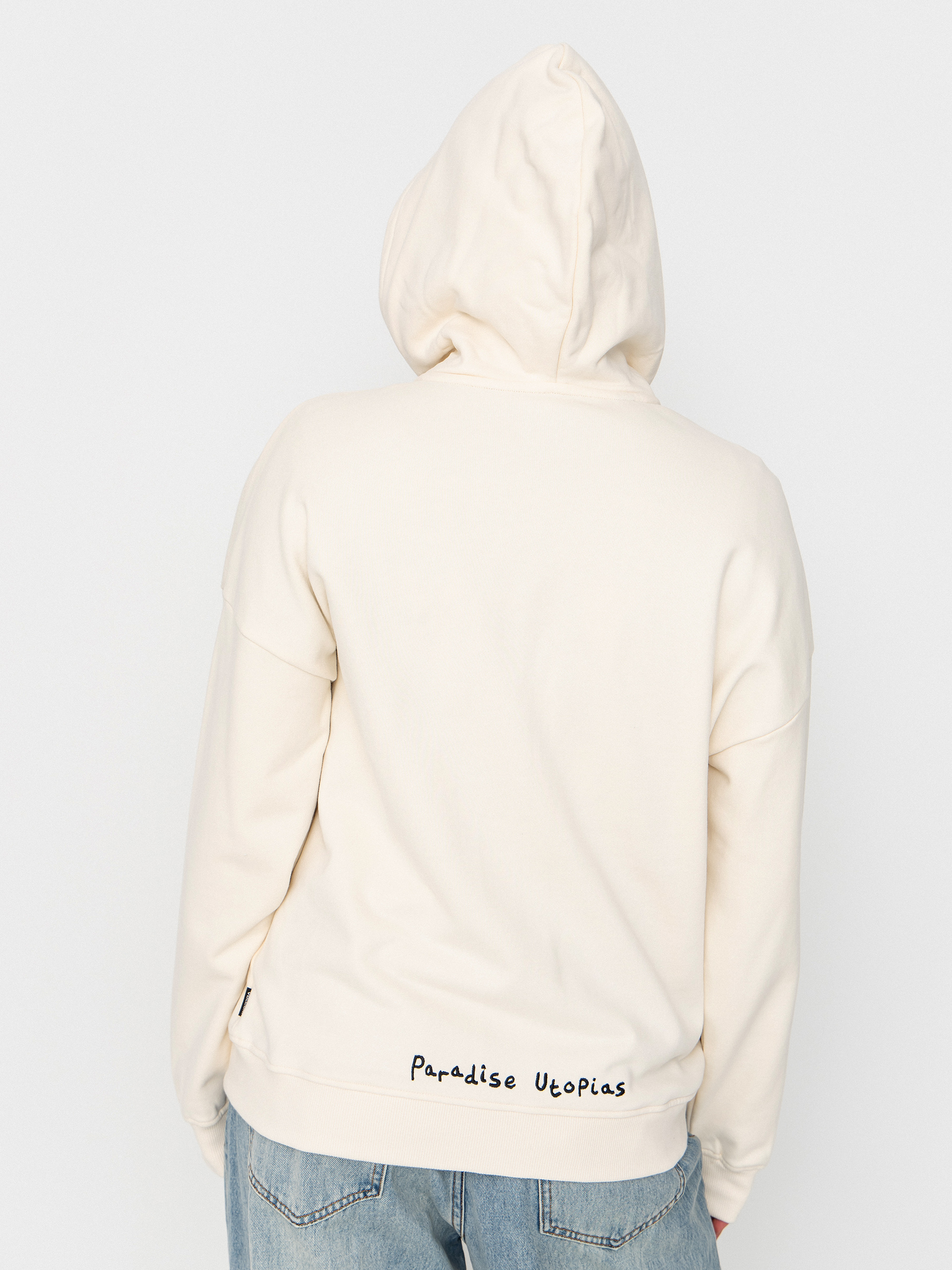 Суитшърт с качулка Volcom Fa Mickey Mason ZHD Wmn (off white)