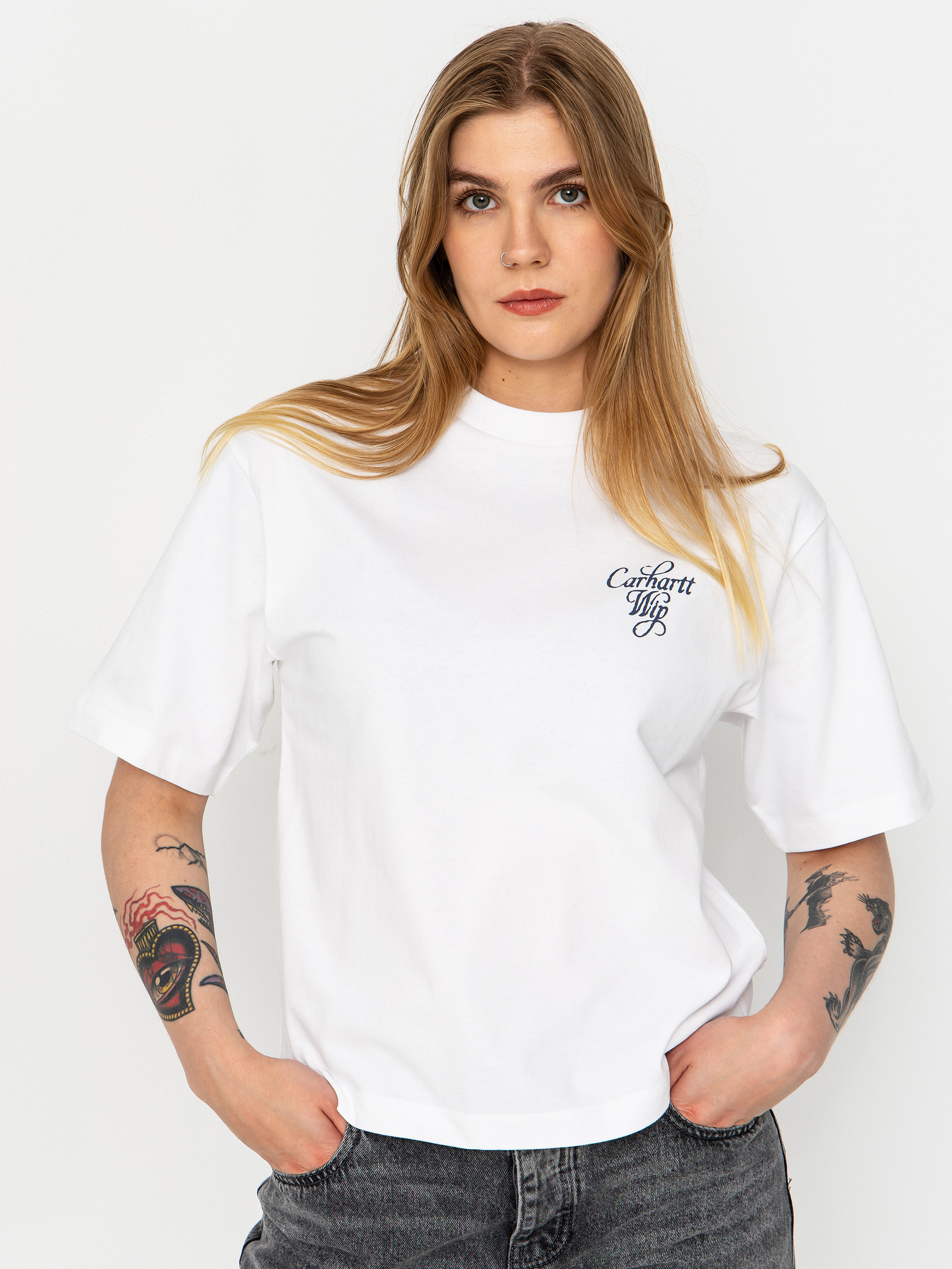 Тениска Carhartt WIP Vestige Wmn (white)