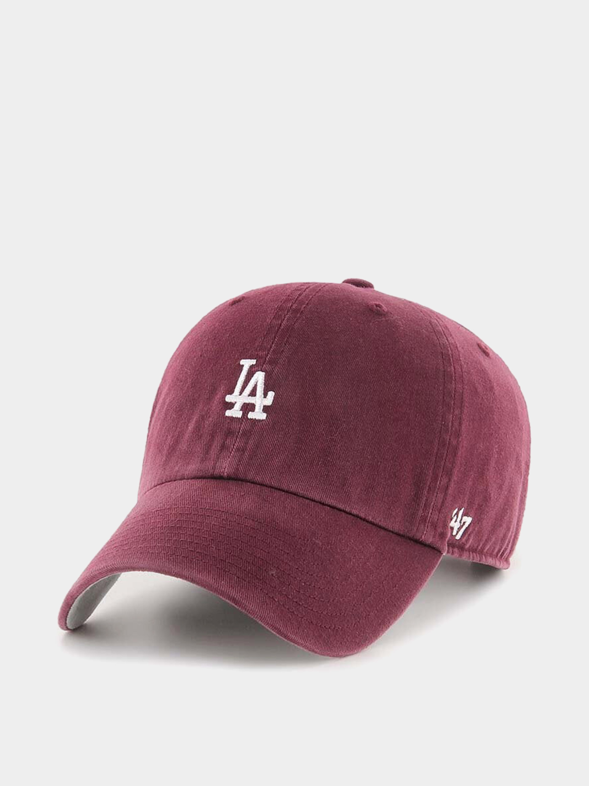 Шапка с козирка 47 Brand MLB Los Angeles Dodgers Base Runner (dark maroon)