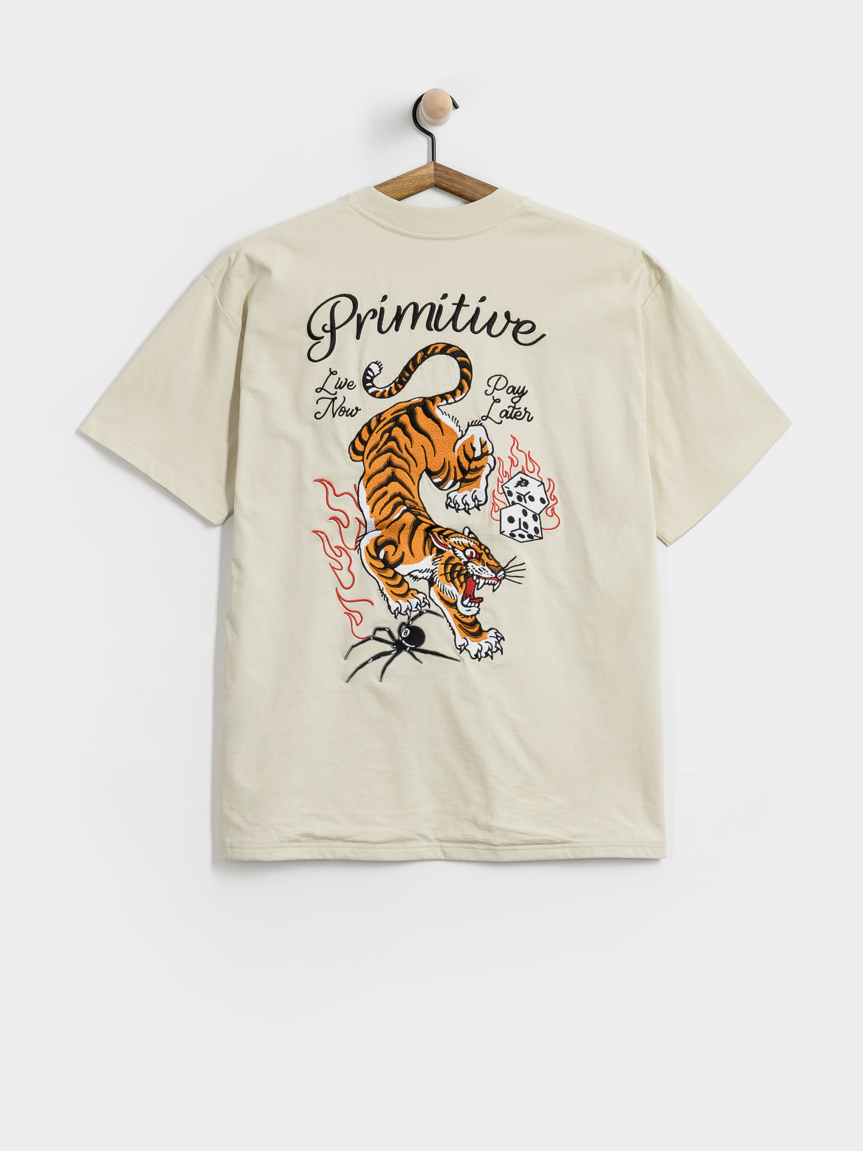 Тениска Primitive Big City (cream)