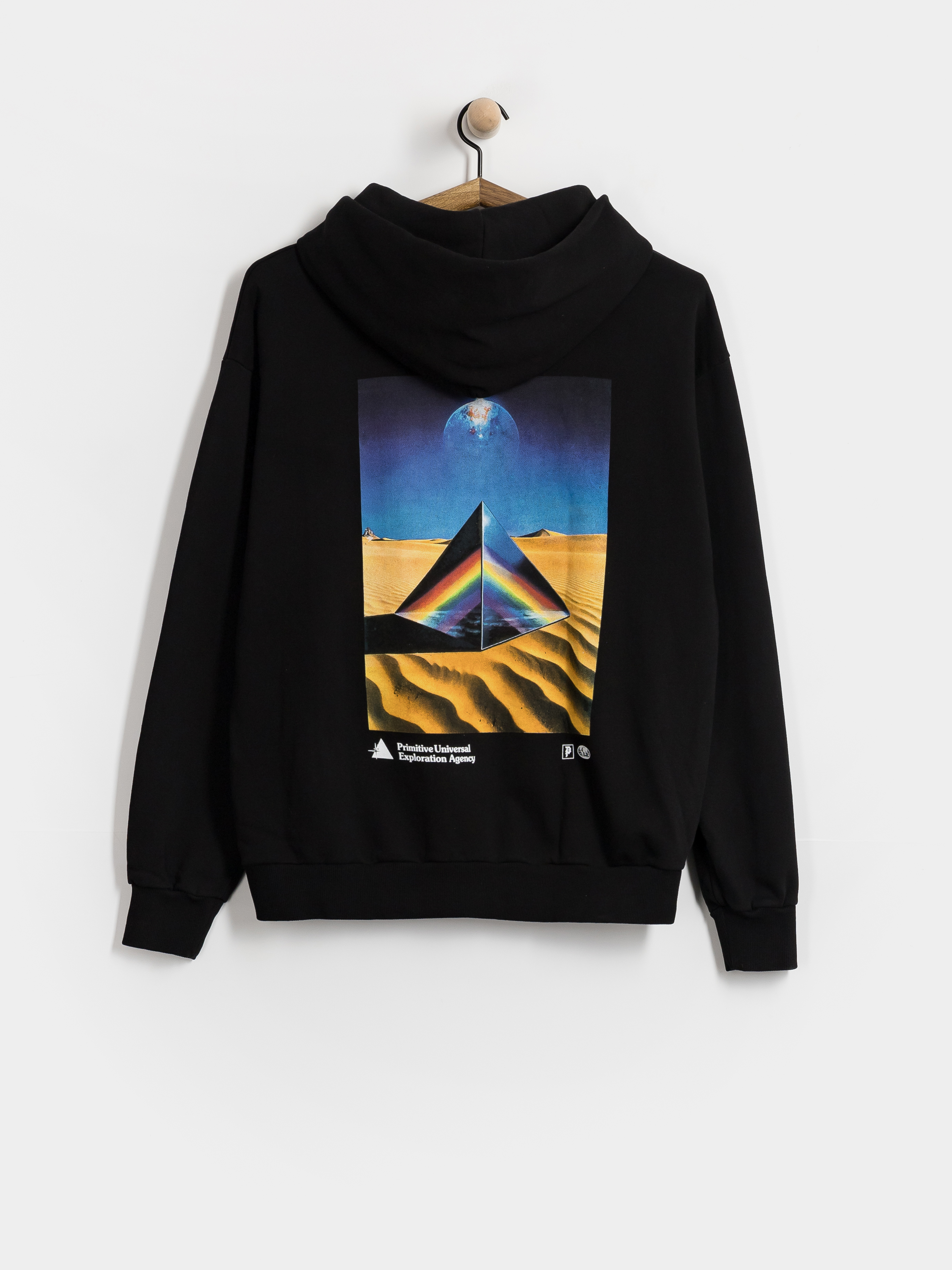Суитшърт с качулка Primitive Agency HD (black)