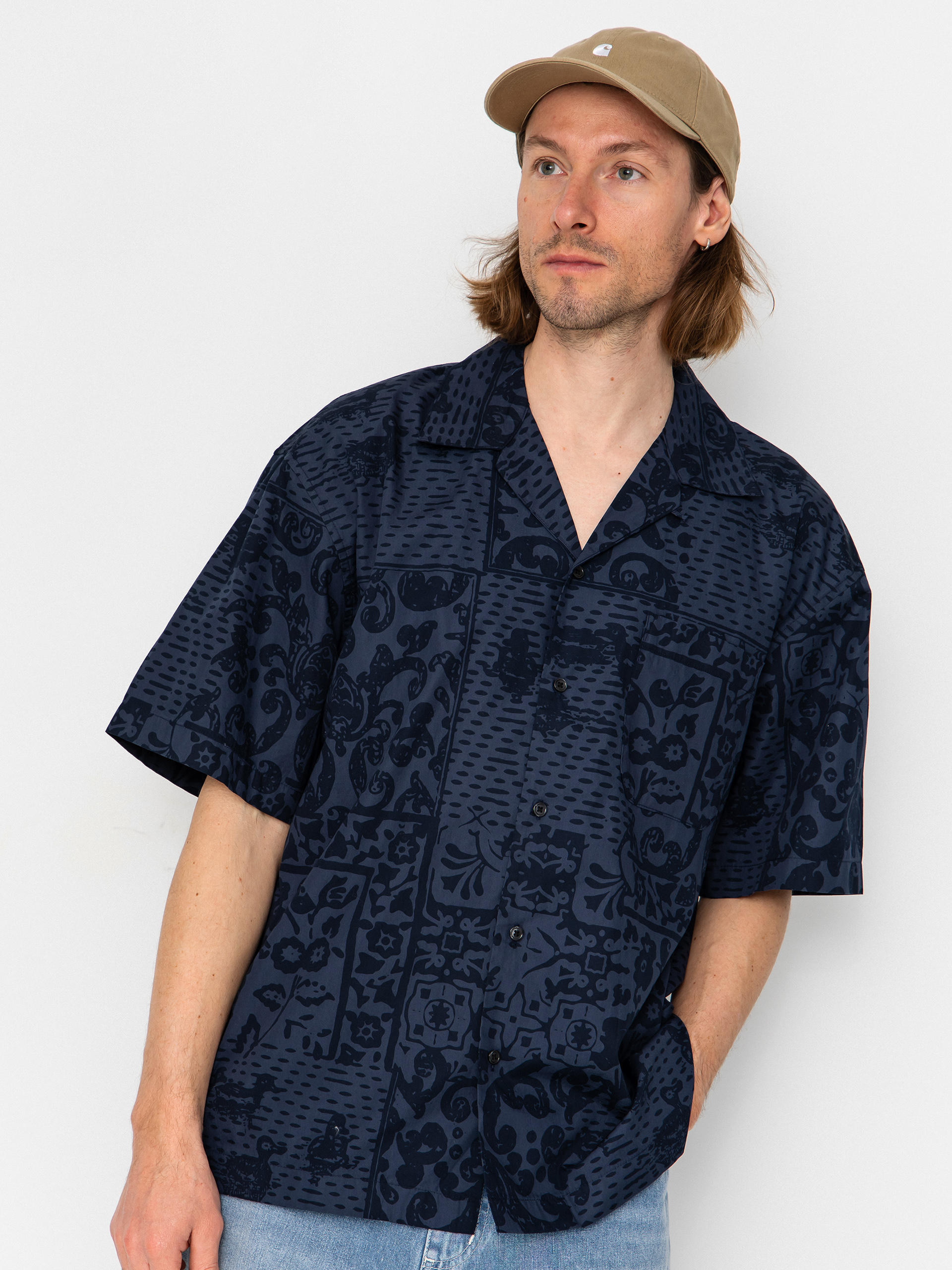 Риза Carhartt WIP Vestige (vestige/blue)