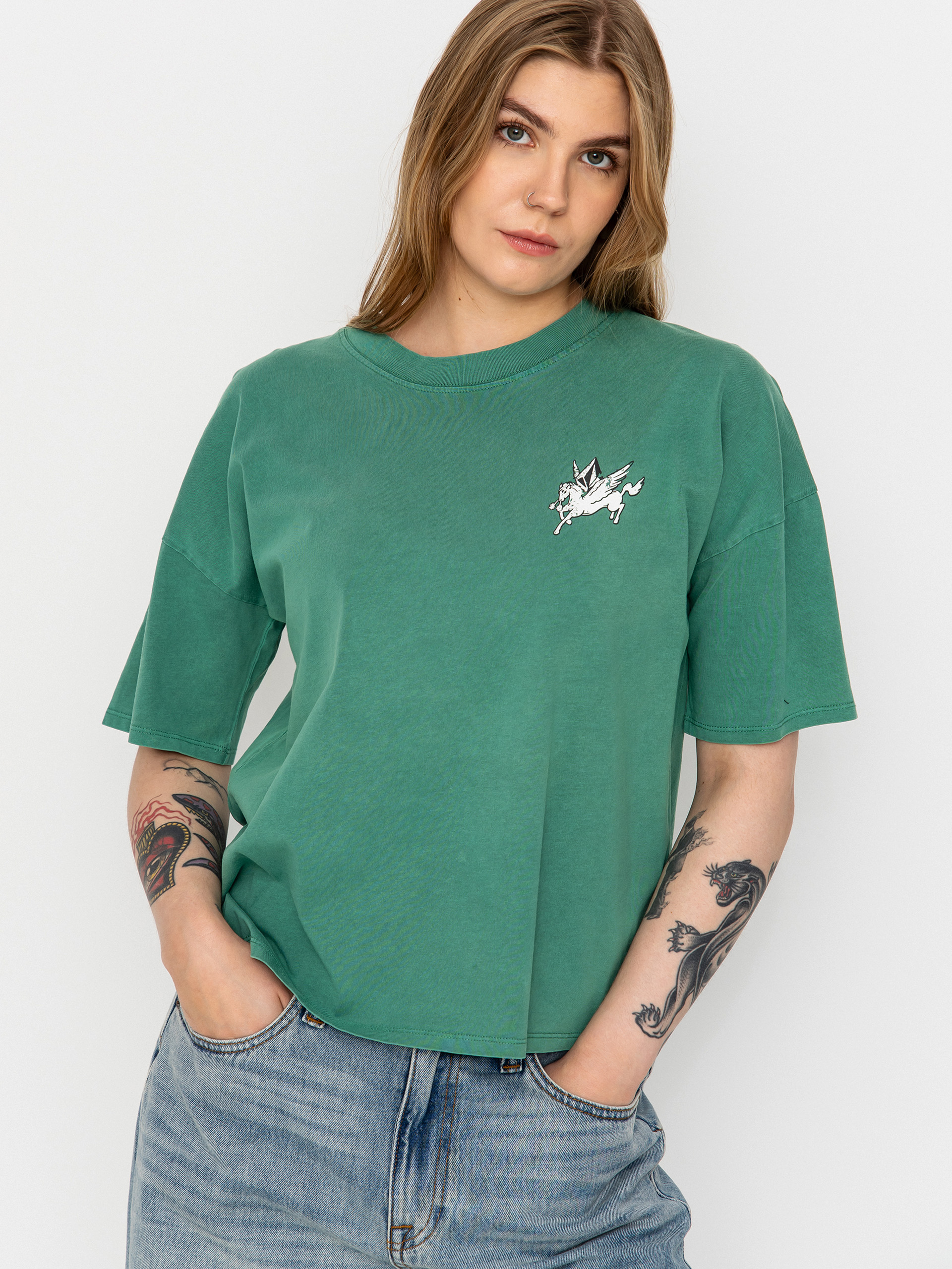 Тениска Volcom Voltrip Wmn (evergreen)