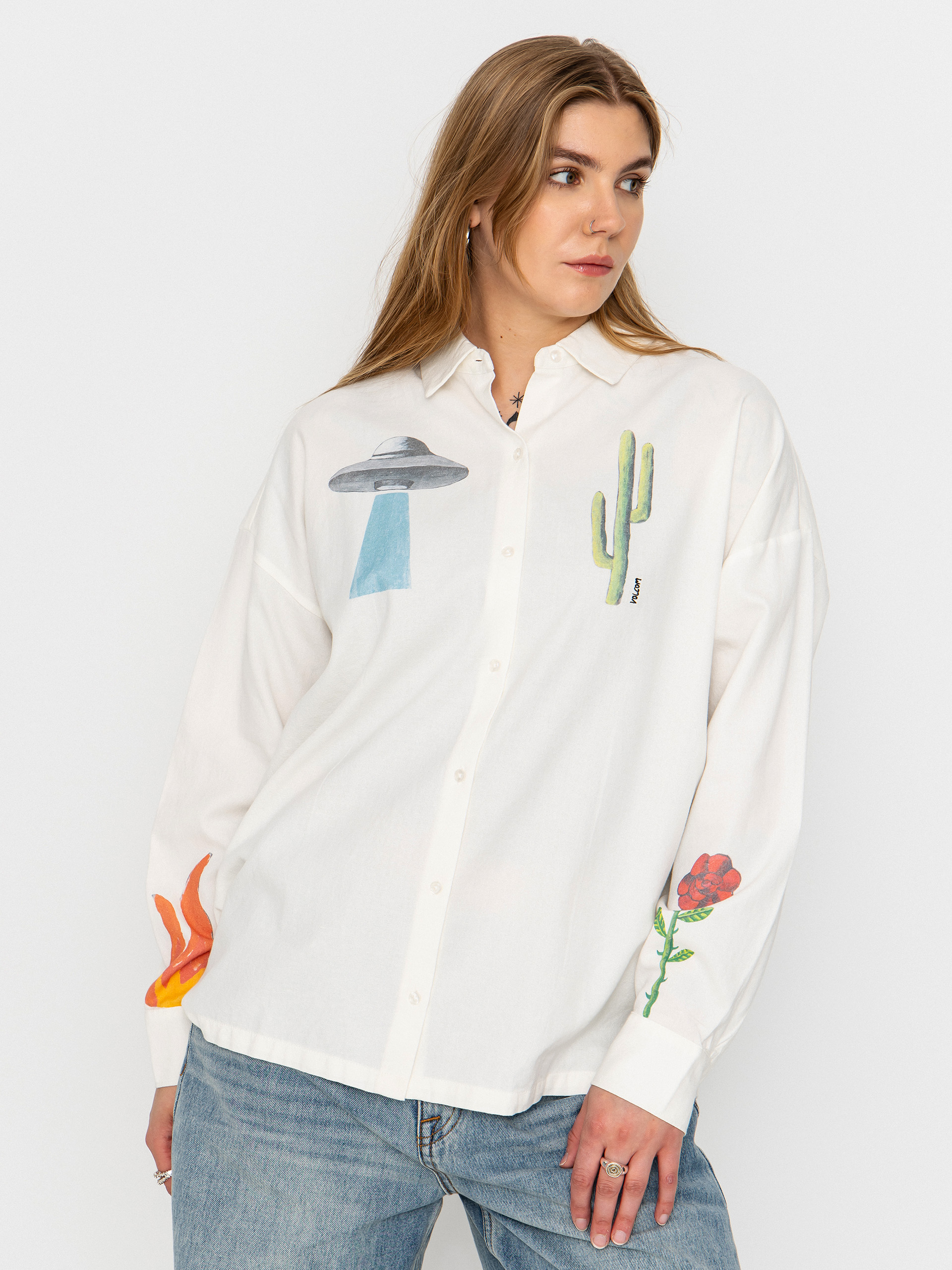 Риза Volcom Fa Mickey Mason Wmn (off white)