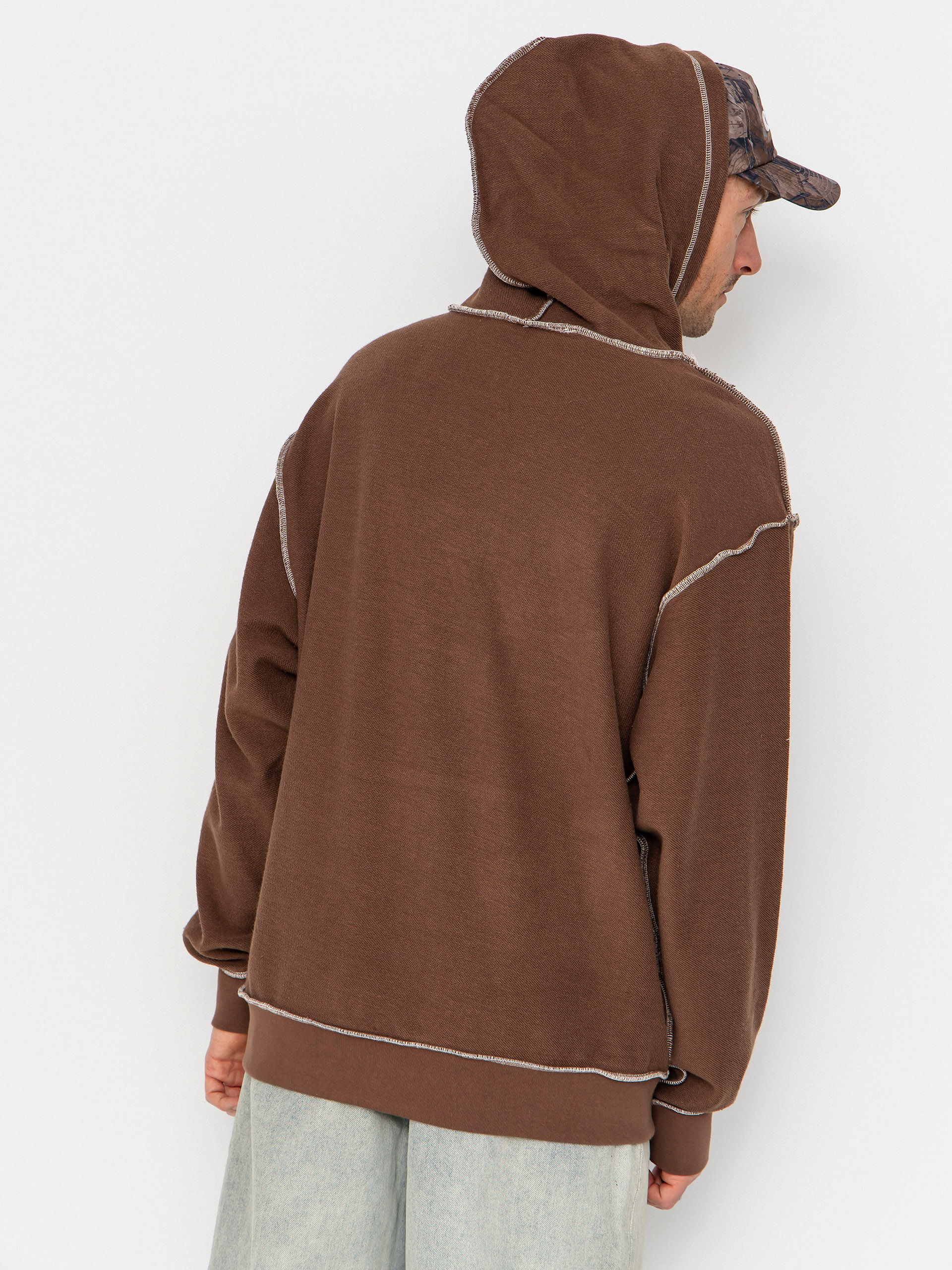 Суитшърт с качулка RipNDip Overdrive HD (brown)
