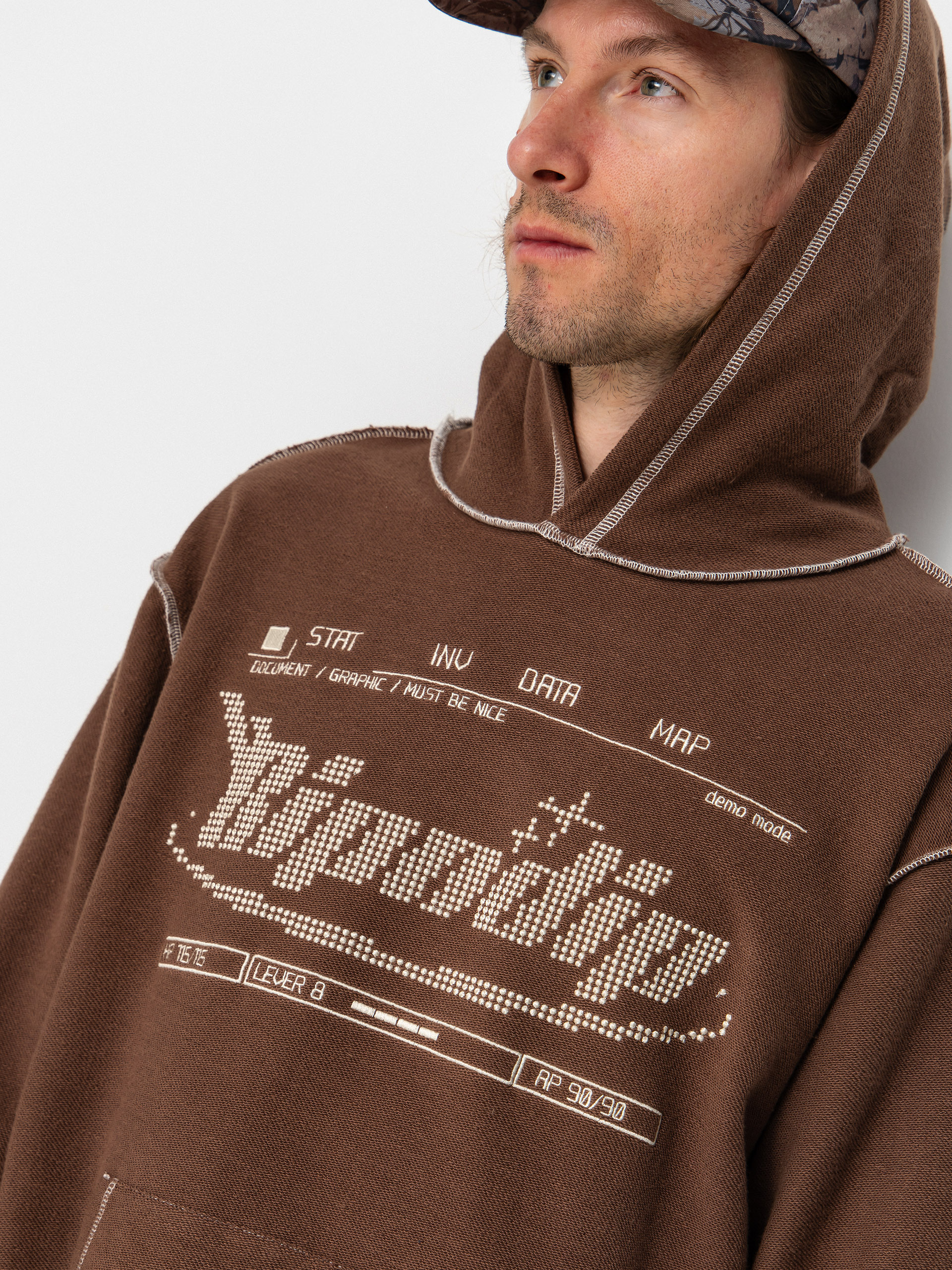 Суитшърт с качулка RipNDip Overdrive HD (brown)