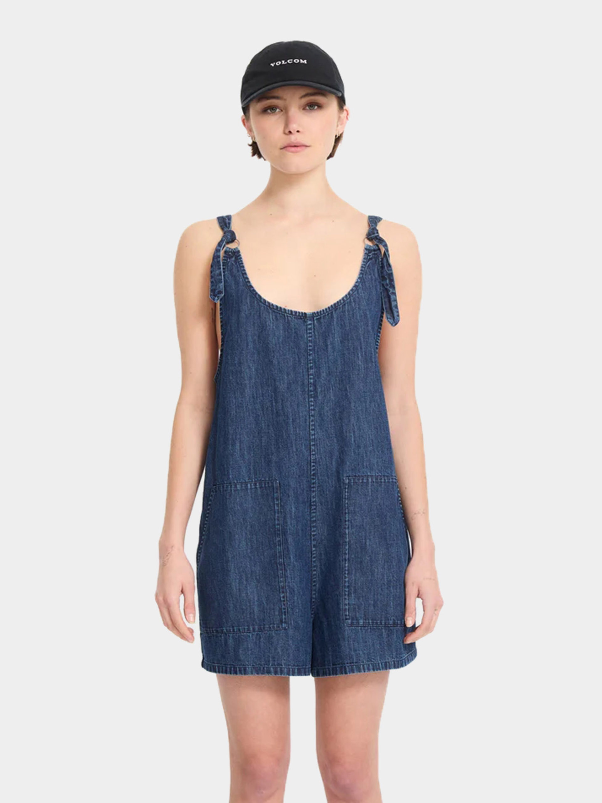 Дамски комбинезон Volcom Lived In Short Rompr (deja blue)
