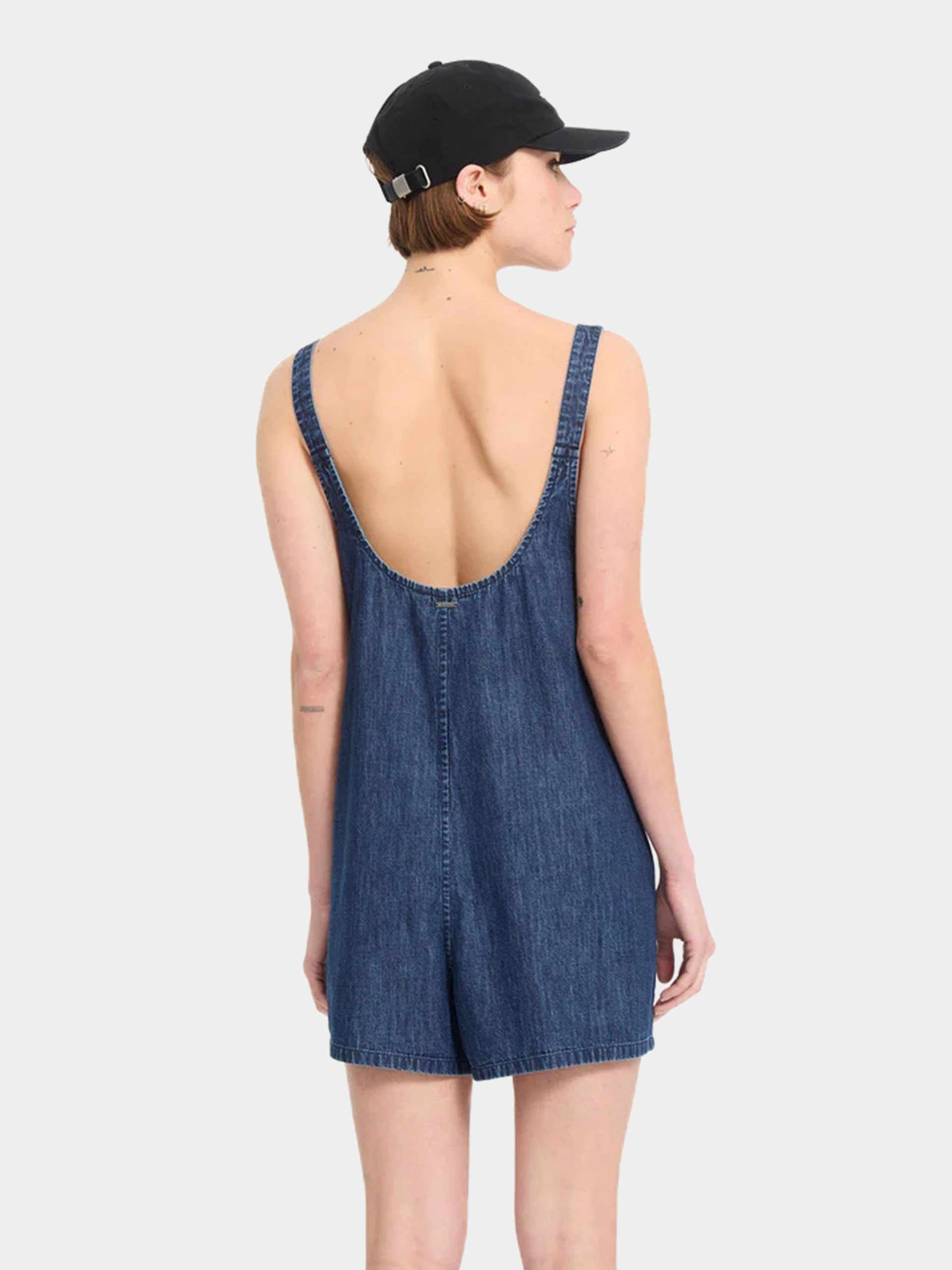 Дамски комбинезон Volcom Lived In Short Rompr (deja blue)