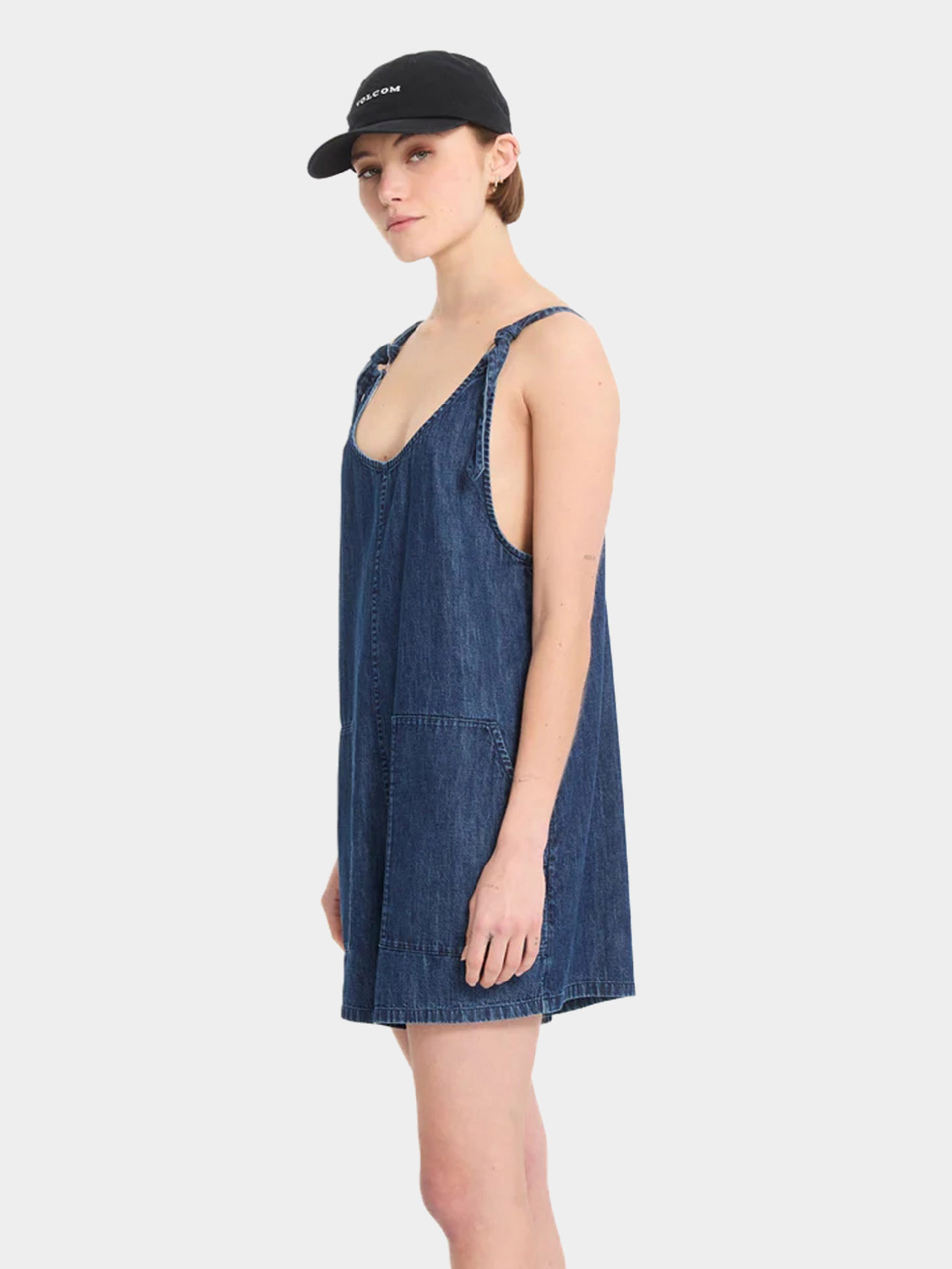 Дамски комбинезон Volcom Lived In Short Rompr (deja blue)