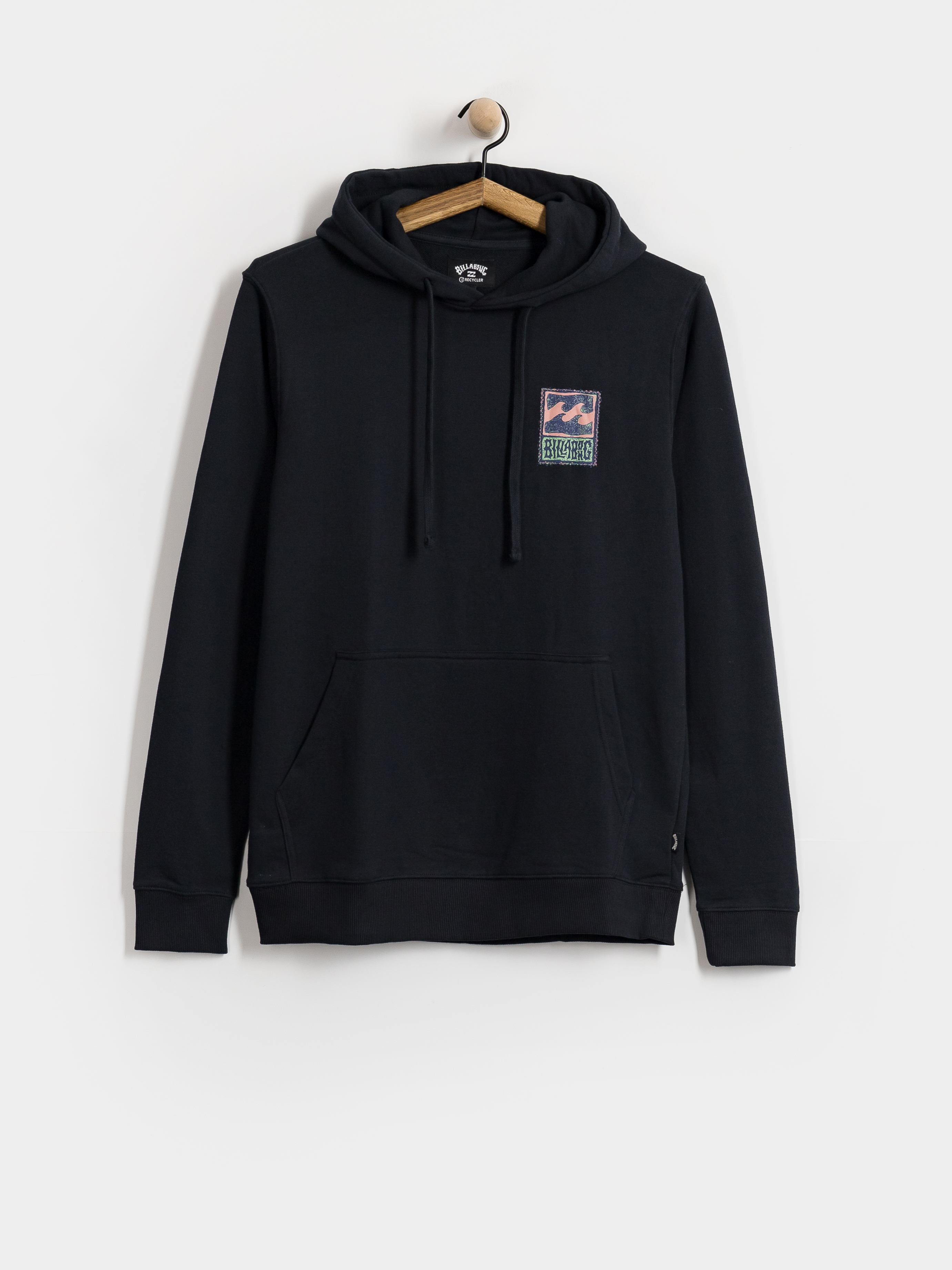 Суитшърт с качулка Billabong Stamp HD (black)