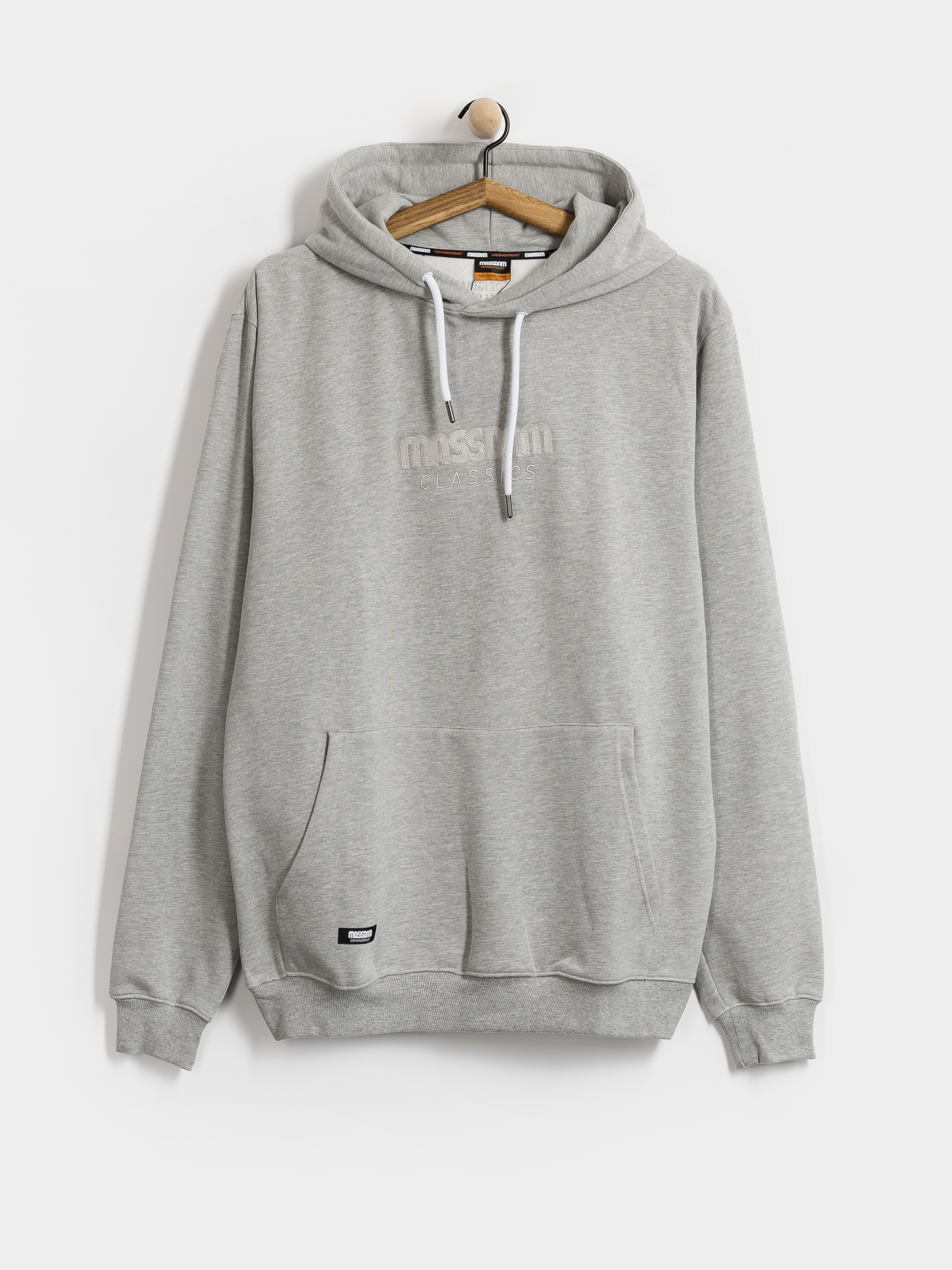 Суитшърт с качулка MassDnm Classics Light HD (light heather grey)
