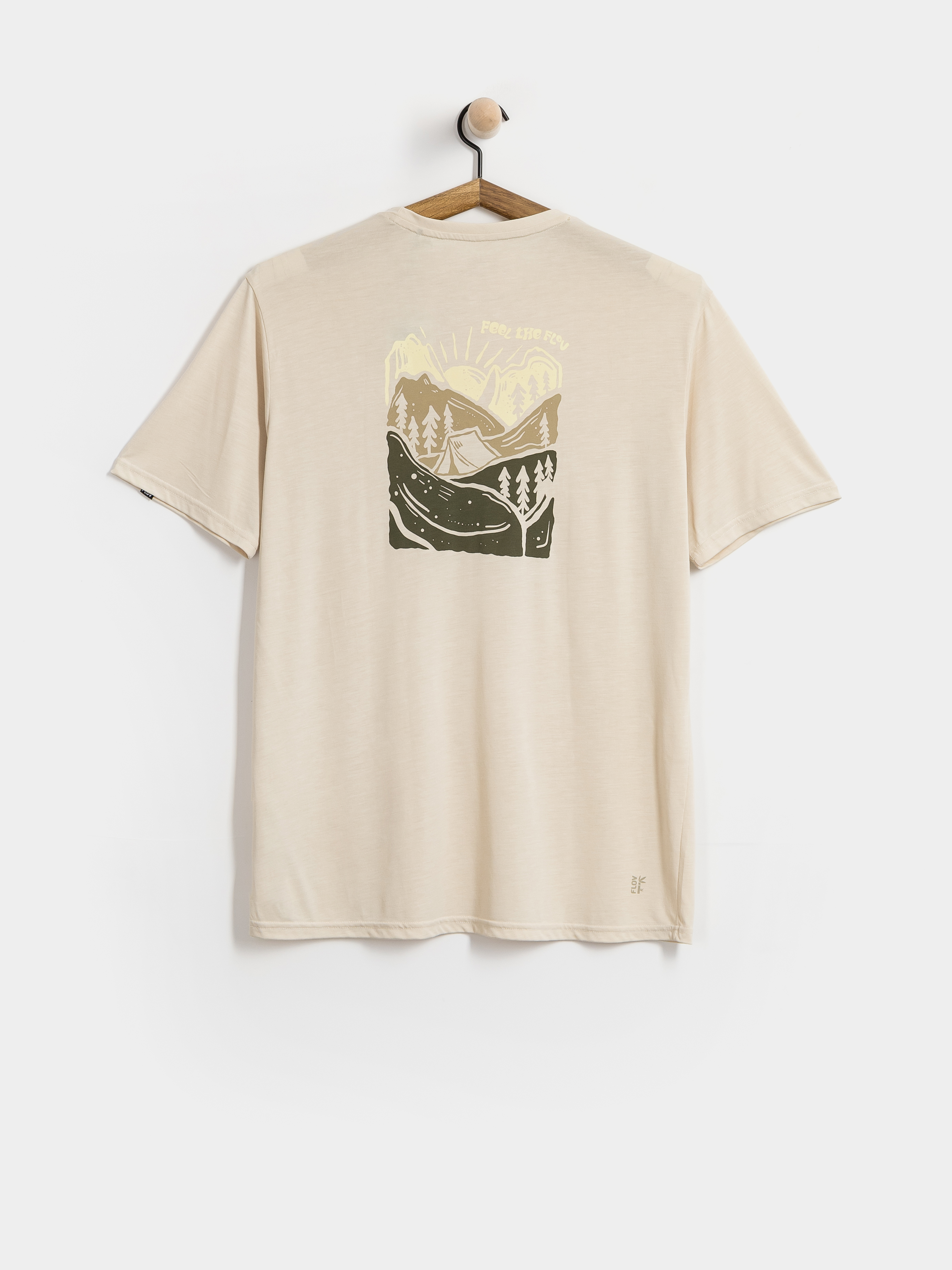 Тениска FLOV Timberon (beige/olive)