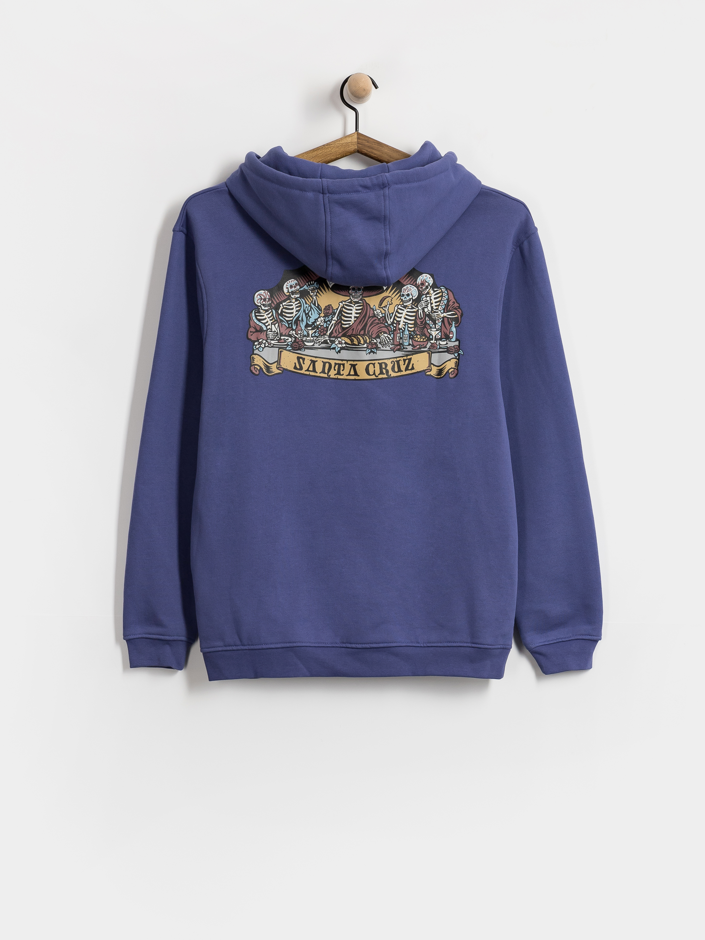 Суитшърт с качулка Santa Cruz Guzman Scroll Front HD (navy dusk)