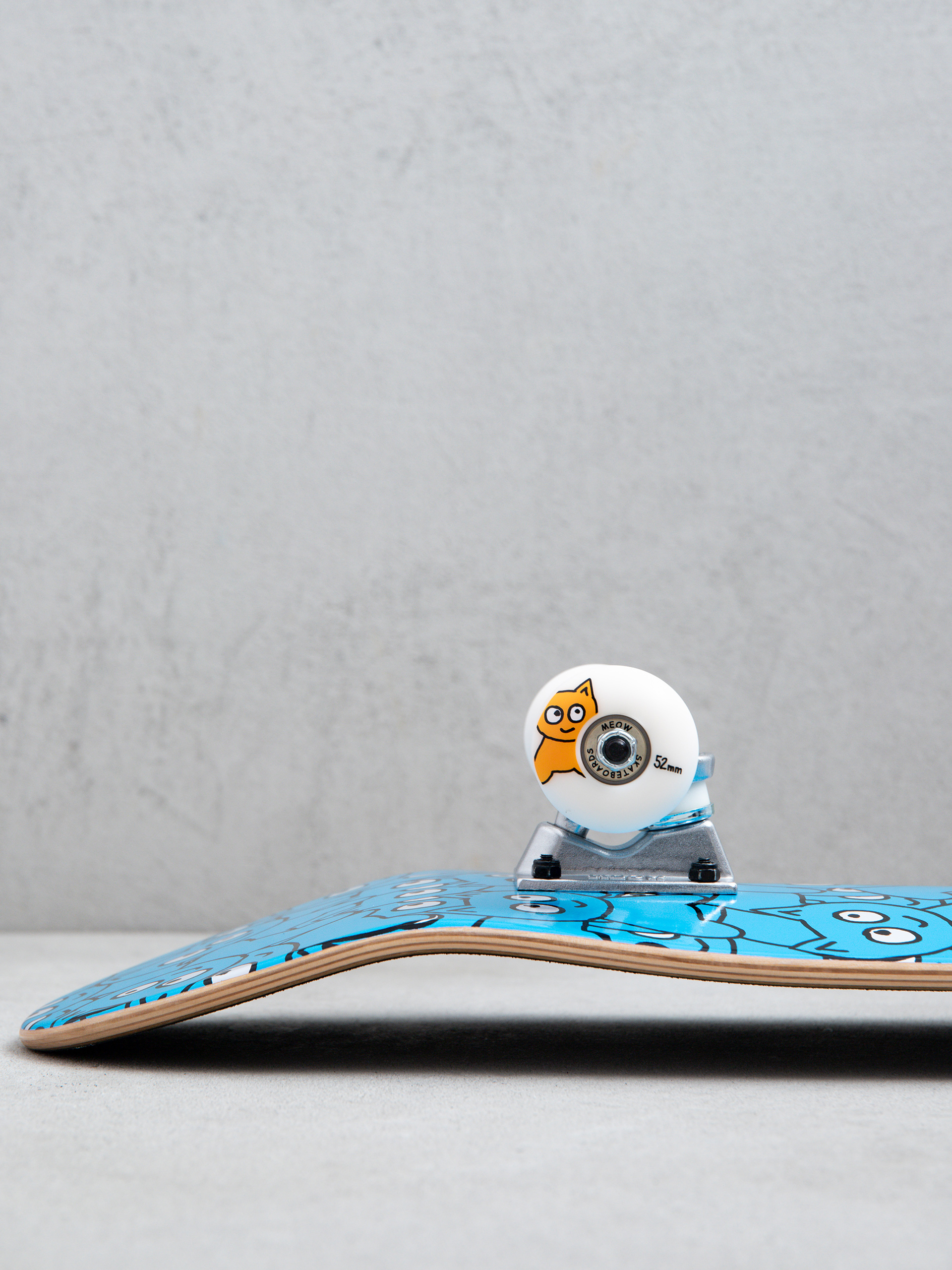Скейтборд Meow Skateboards Sticker Pile (cmyk cyan)