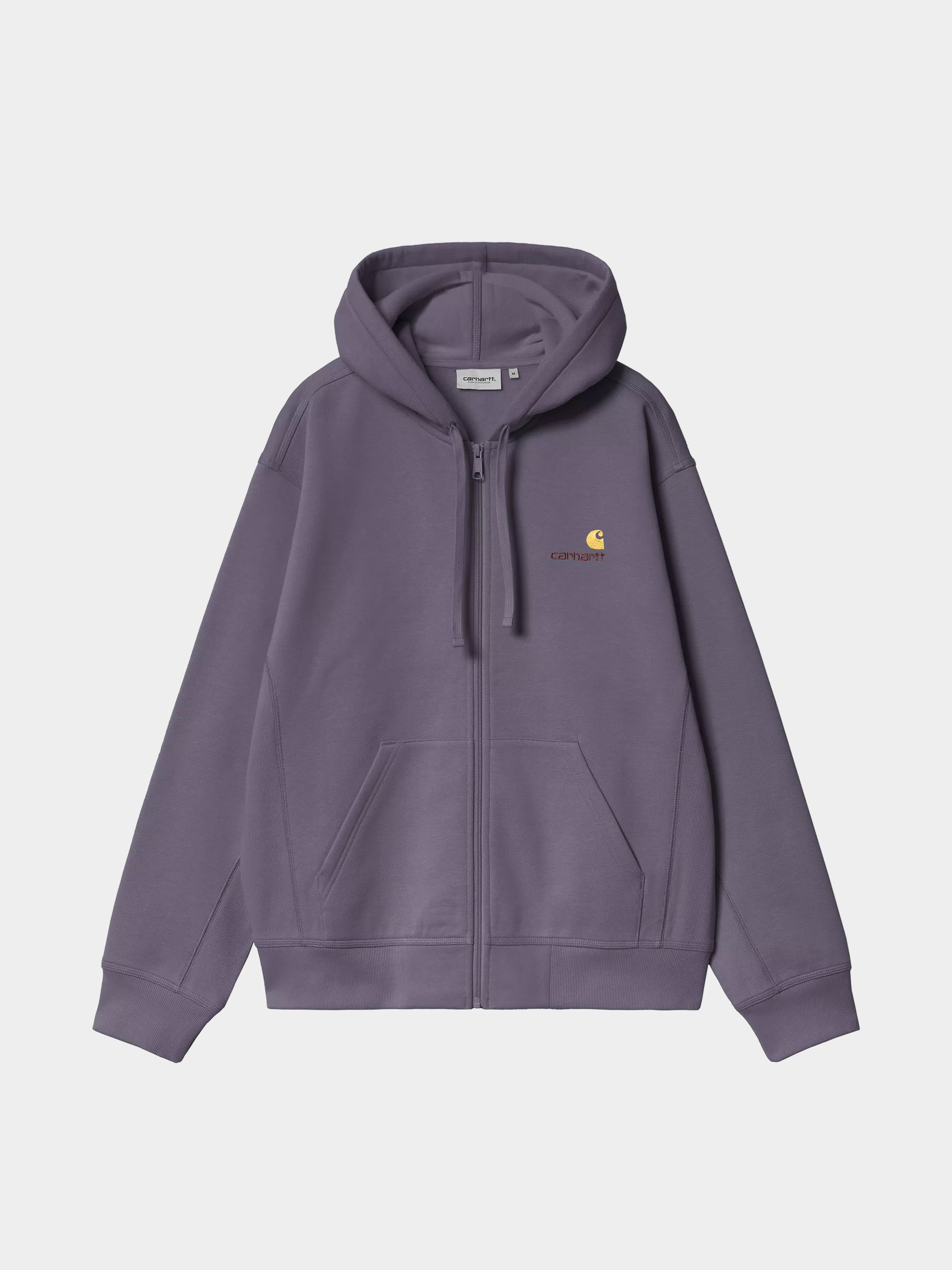 Суитшърт с качулка Carhartt WIP American Script ZHD (shady purple)
