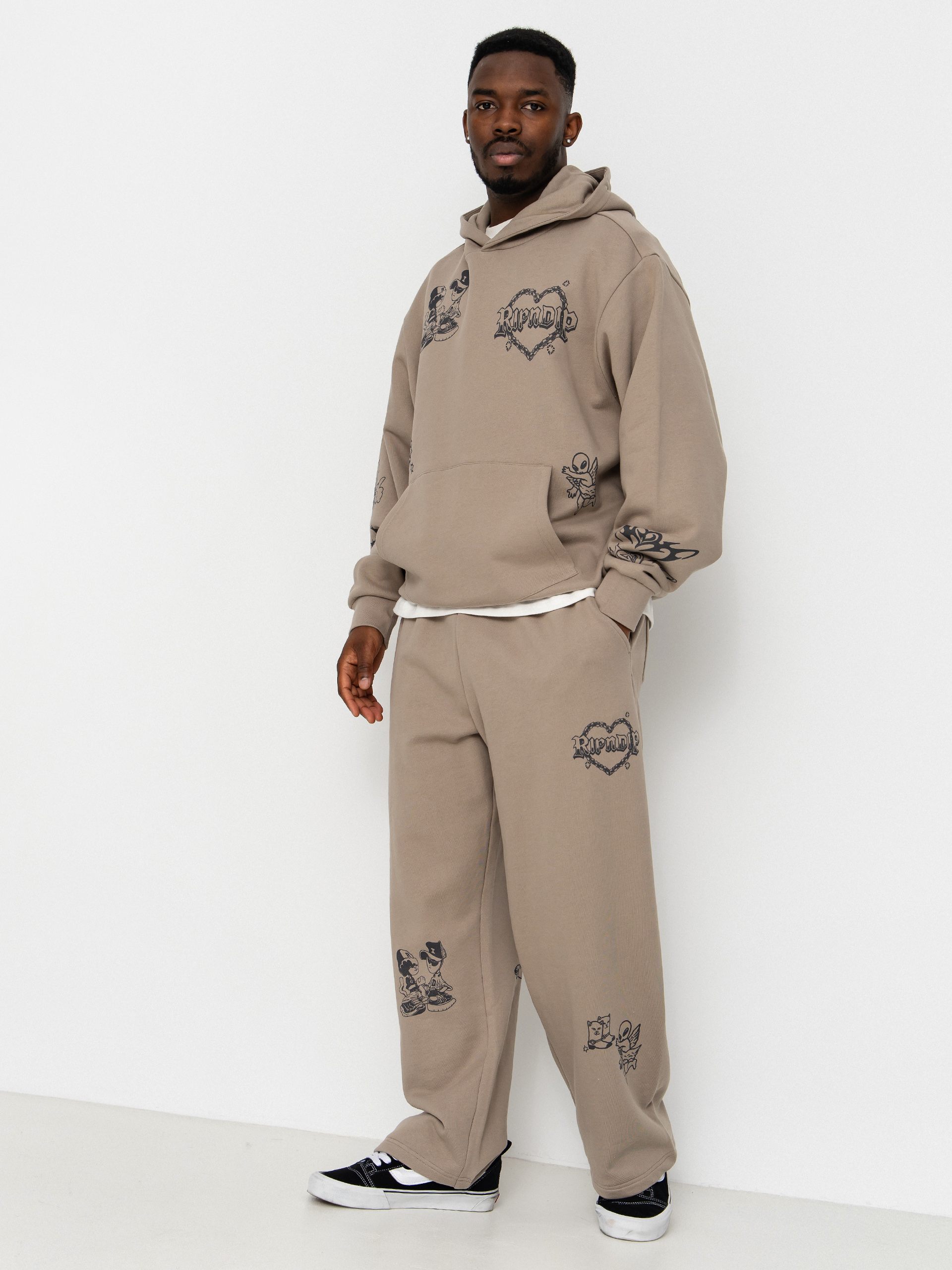 Панталони RipNDip Westside Straight Leg (dark sand wash)