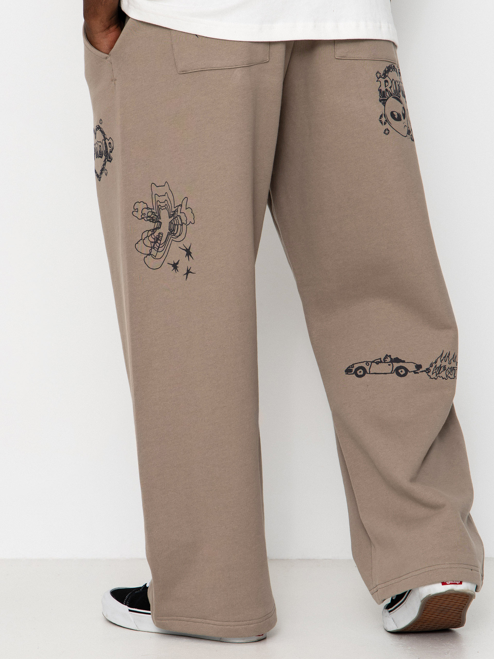 Панталони RipNDip Westside Straight Leg (dark sand wash)