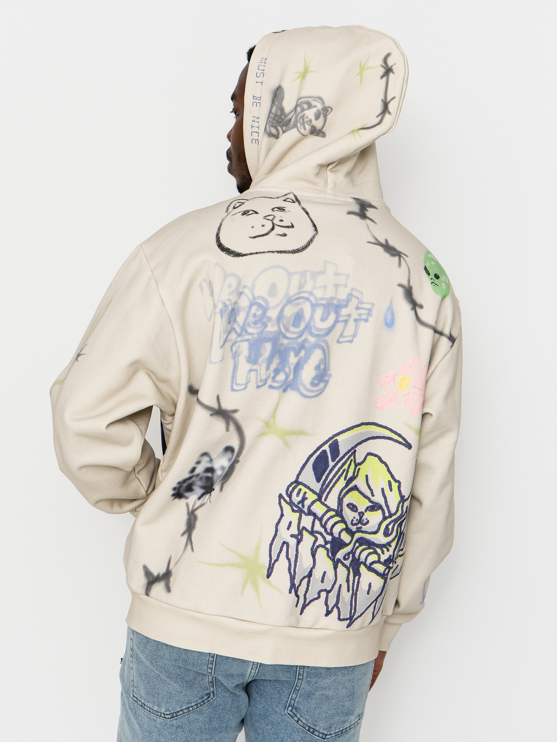 Суитшърт с качулка RipNDip Goosebumps ZHD