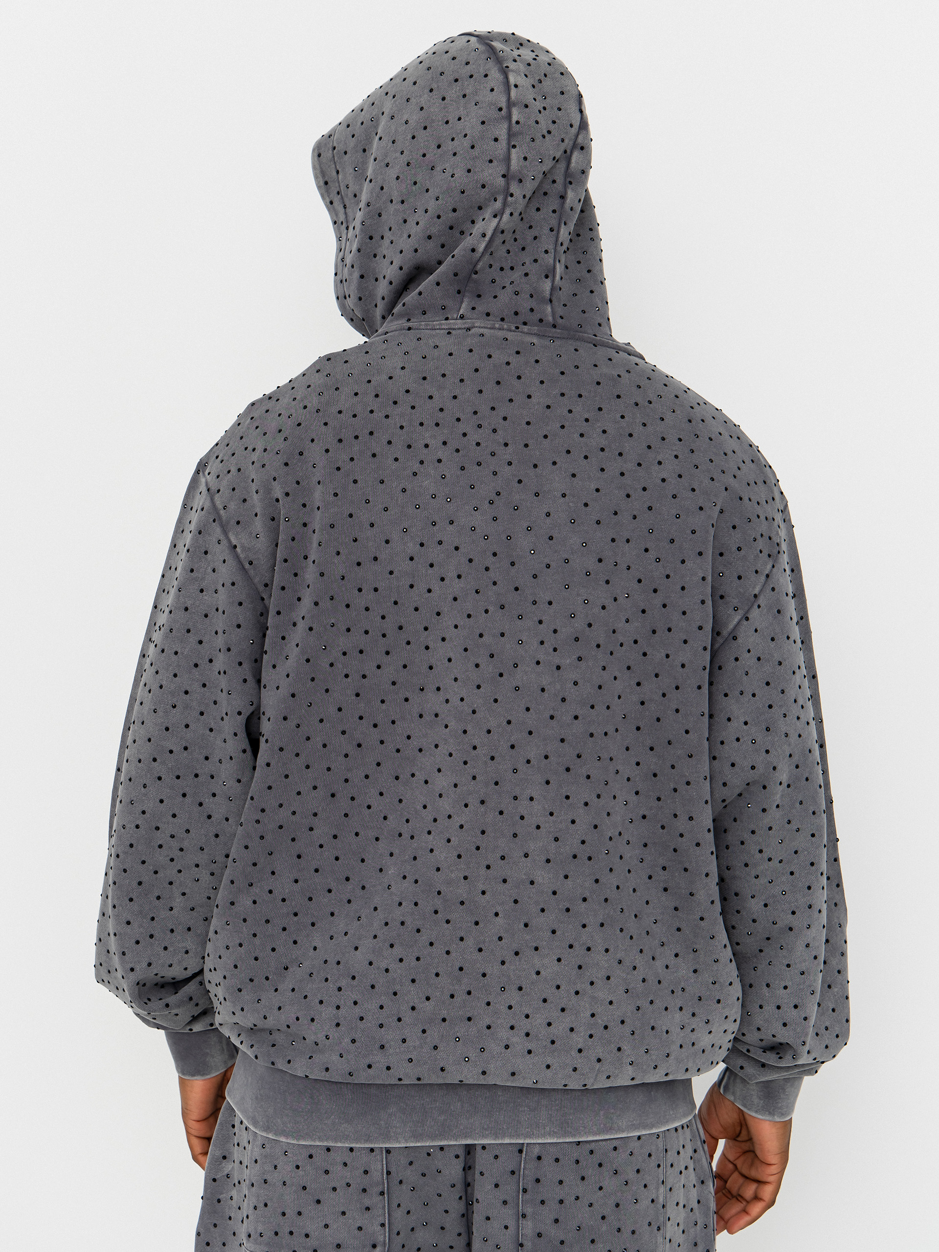 Суитшърт с качулка RipNDip Ripngems ZHD (charcoal wash)